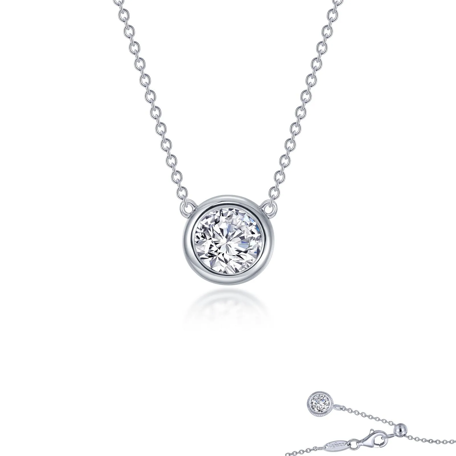 Lafonn Classic Round Diamond Necklace N0295CLP16 