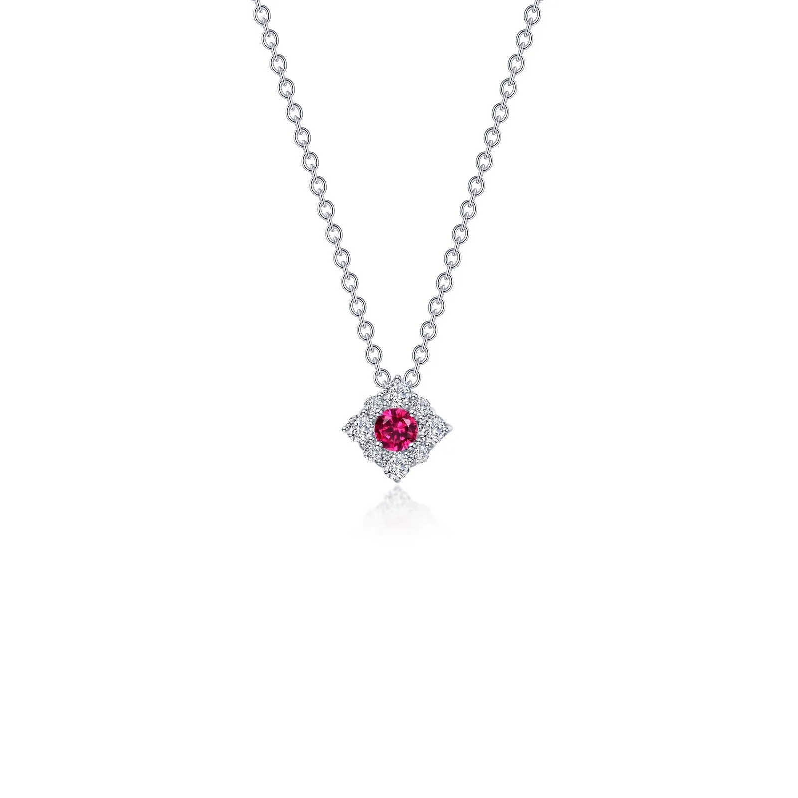 Lafonn Classic Ruby Necklace N0324CRP18 