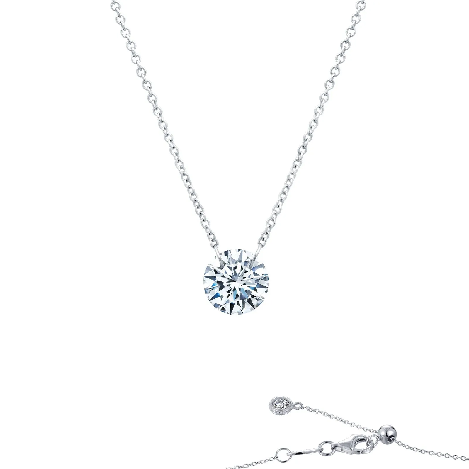 Lafonn Lassaire In Motion Round Diamond Necklace N0076CLP18 