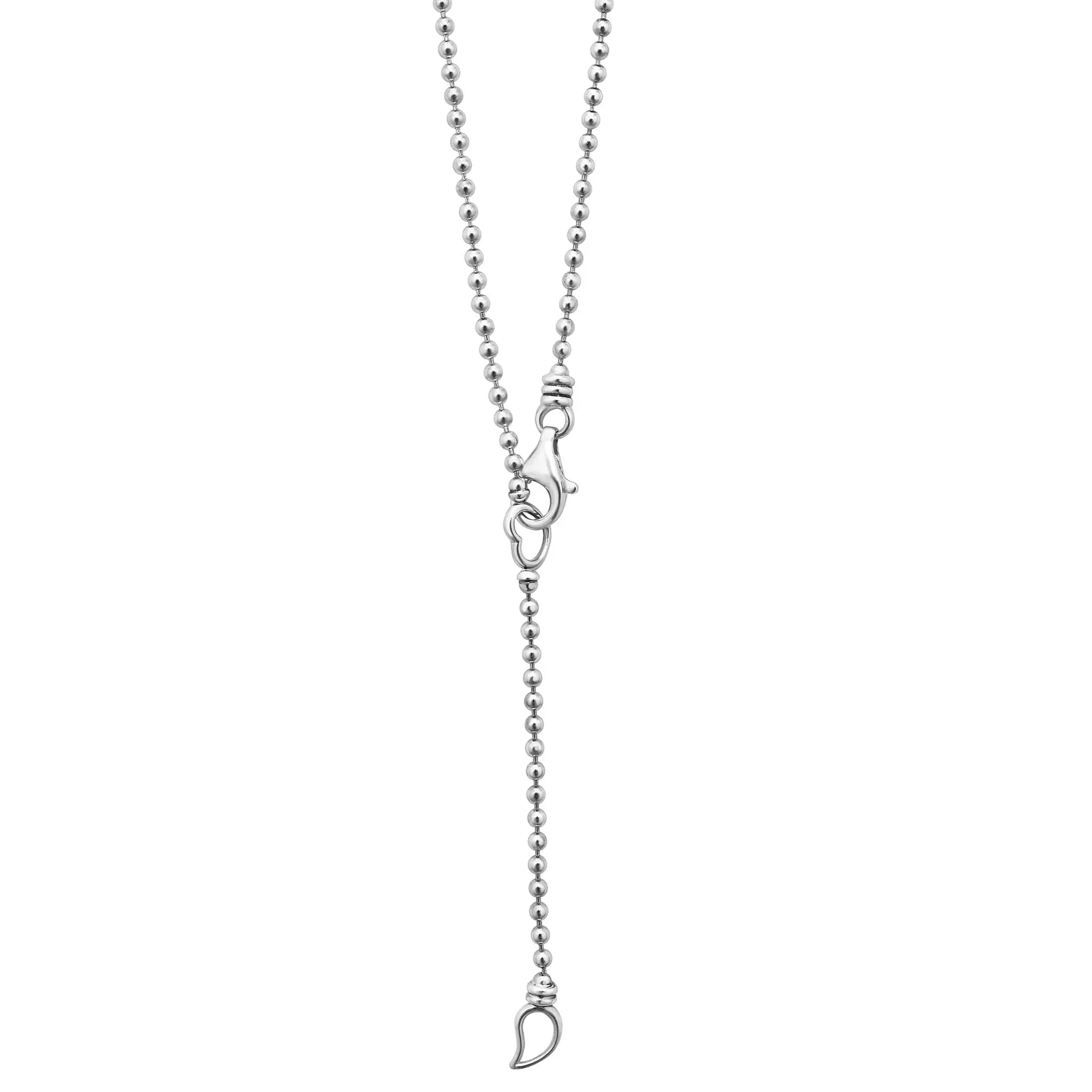 Lagos Caviar Spark Wave Diamond Pendant Necklace