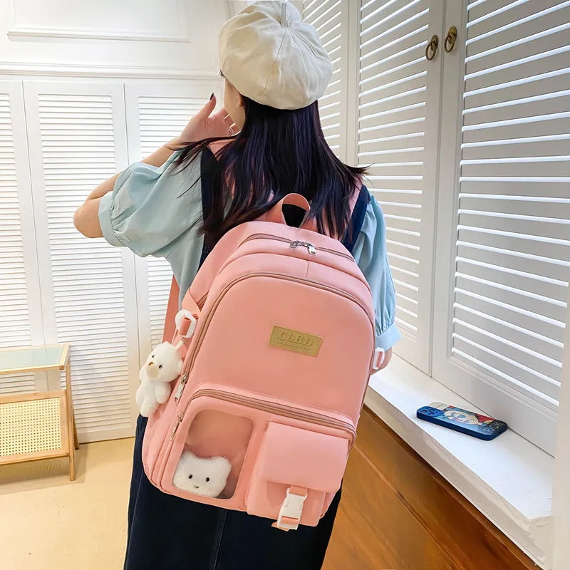 Large capacity junior high school student backpack