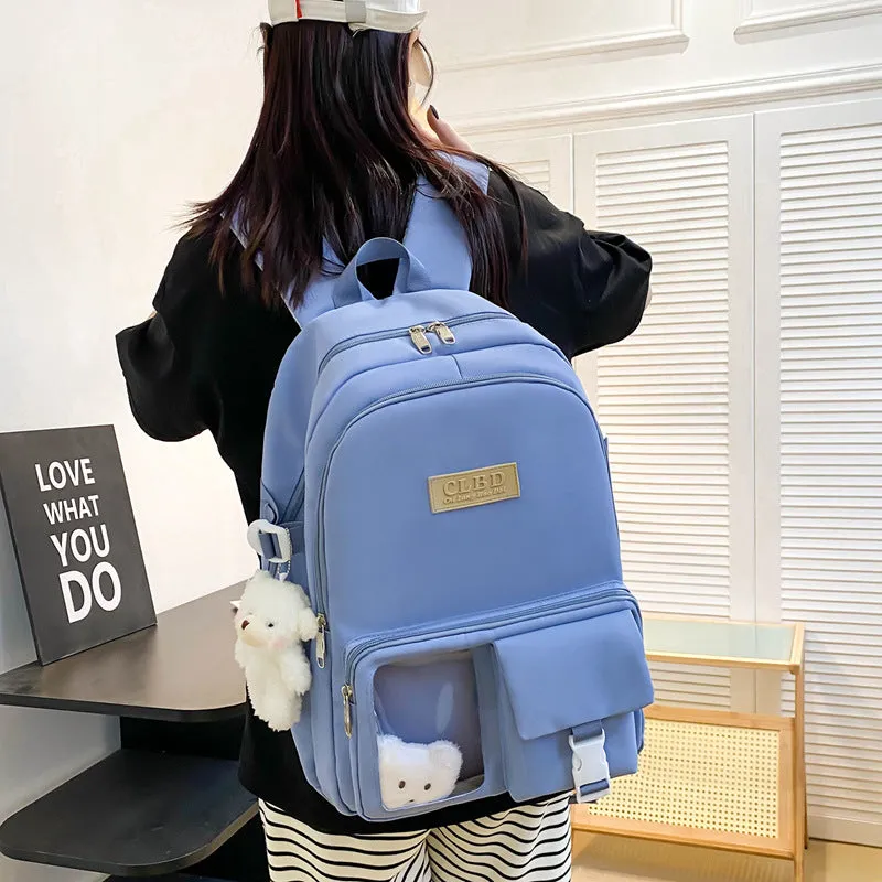 Large capacity junior high school student backpack