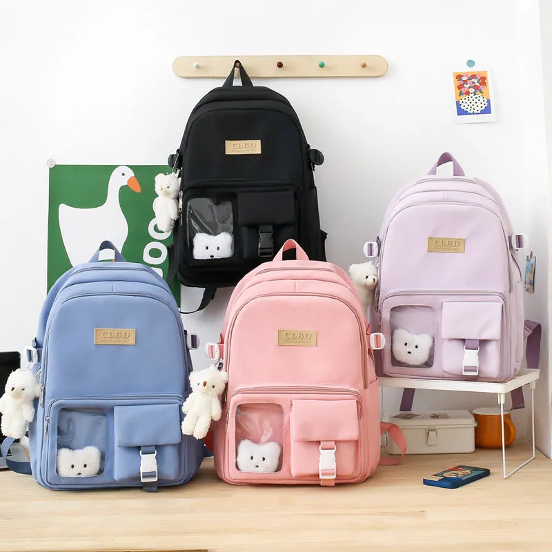 Large capacity junior high school student backpack 