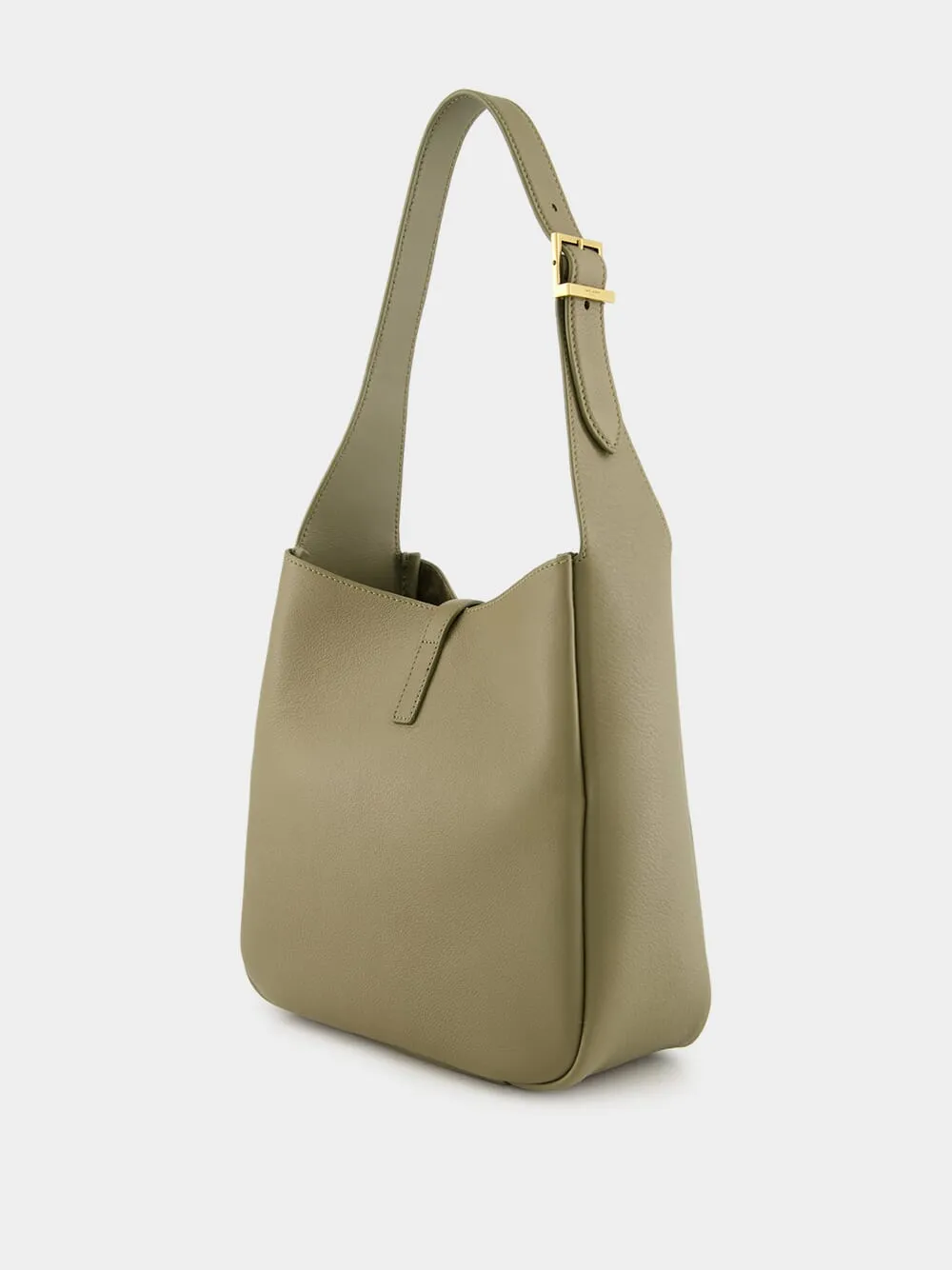 Le 5 ?? 7 Small in Strong Moss Grained Leather
