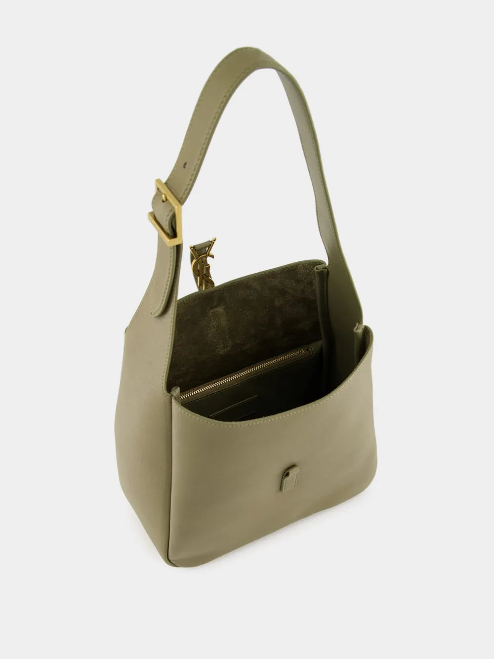 Le 5 ?? 7 Small in Strong Moss Grained Leather