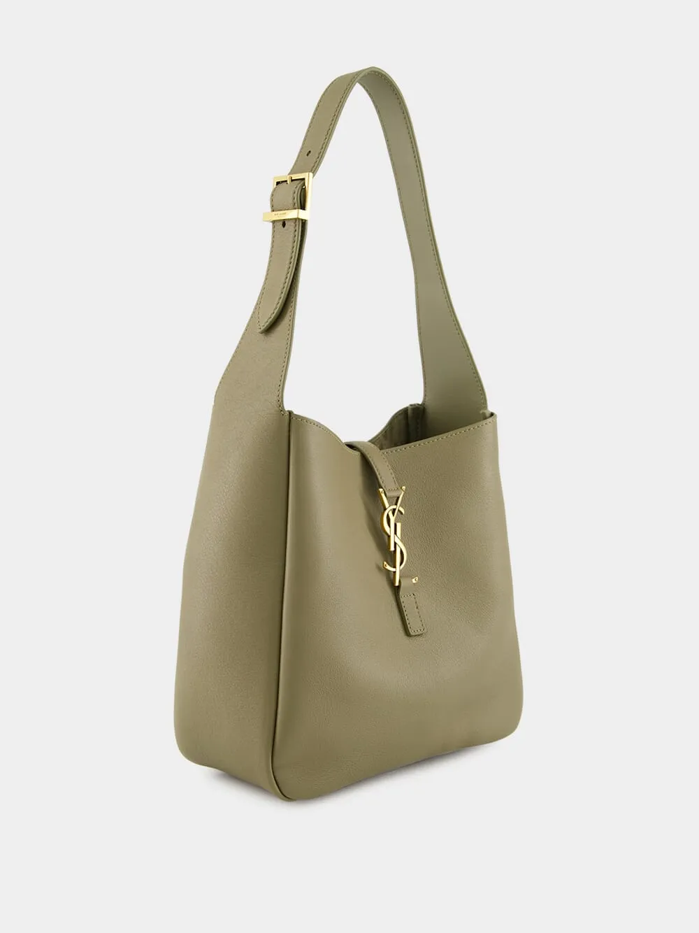 Le 5 ?? 7 Small in Strong Moss Grained Leather