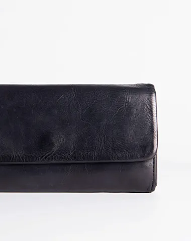 Leather Long clutch wallet leather black men wallet long wallet Cyber Monday wallet sale