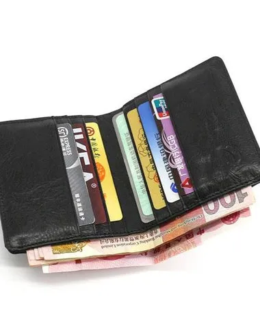 Leather Mens Front Pocket Wallet on sale Small Wallet on sale Slim Wallet on sale billfold Card Wallet on sale for Men