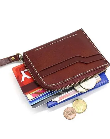 Leather Mens Front Pocket Wallets on sale Small Slim Wallet on sale billfold Card Wallet on sale Change Wallet on sale for Men