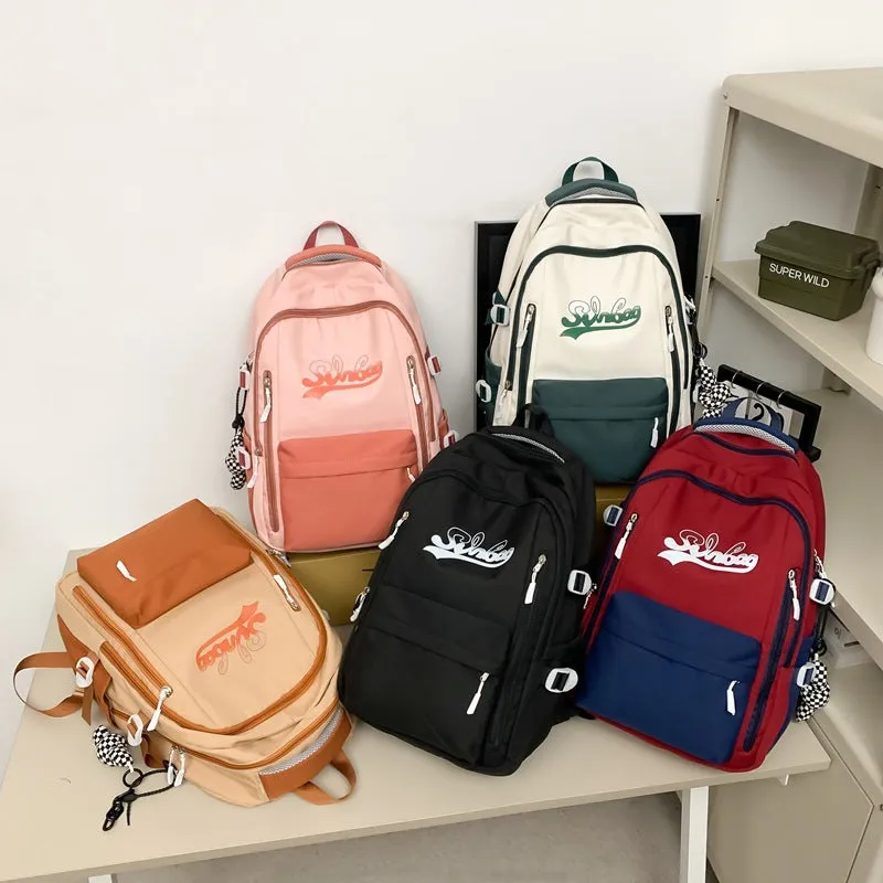 Letter backpack for junior and senior high school students 