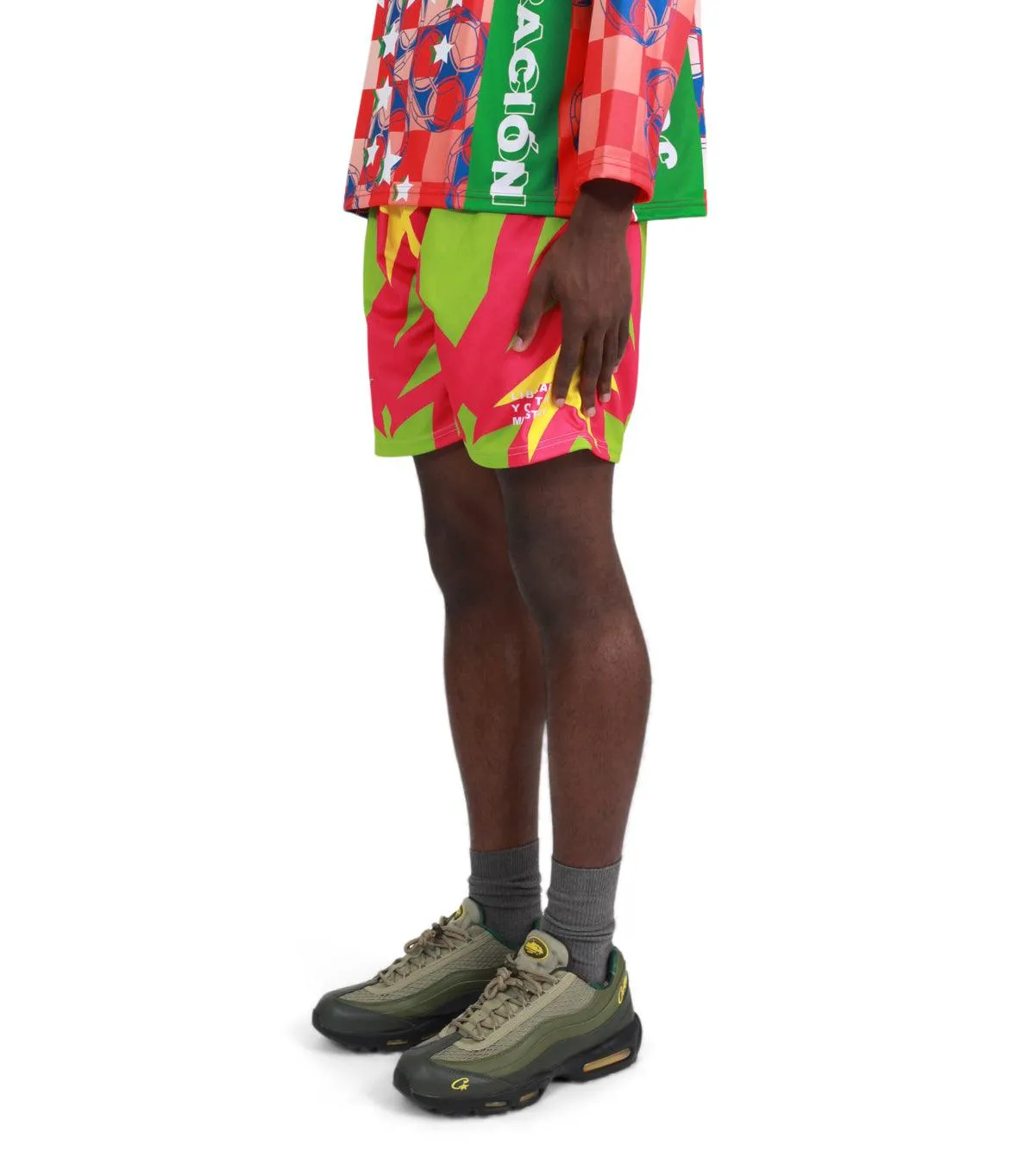 Liberal Youth Ministry Printed Football Shorts Green