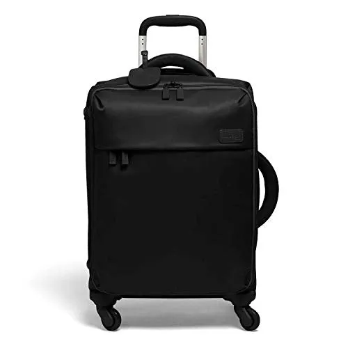 Lipault - Original Plume Spinner 55/20 Luggage - Carry-On Rolling Bag for Women - Black mega luggage savings