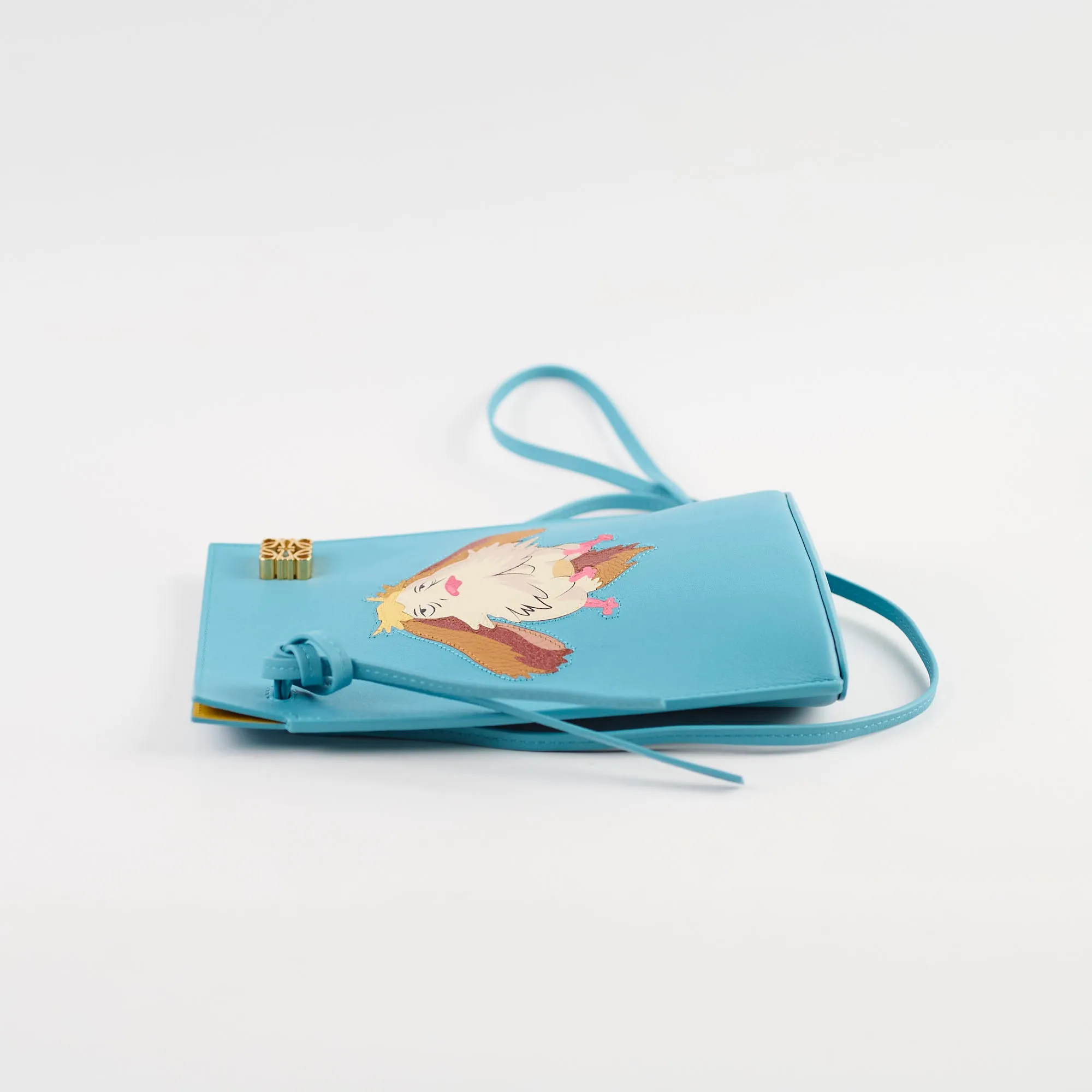 Loewe Dice Pocket Howl's Moving Castle Heen Crossbody Bag Blue