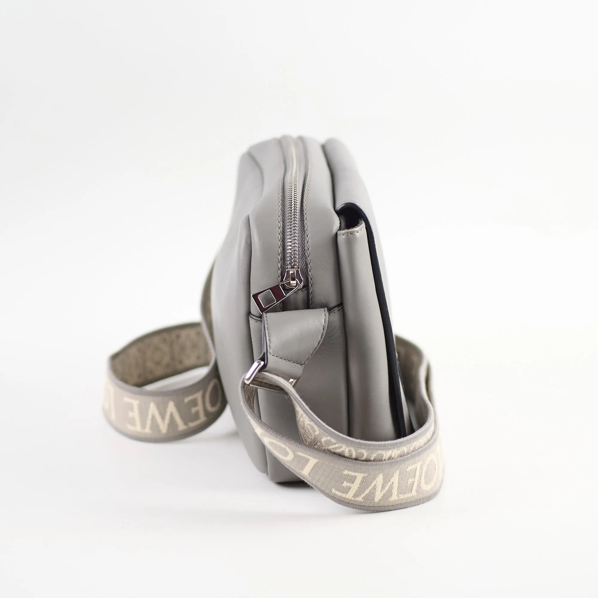 Loewe Military Messenger Crossbody Bag Grey