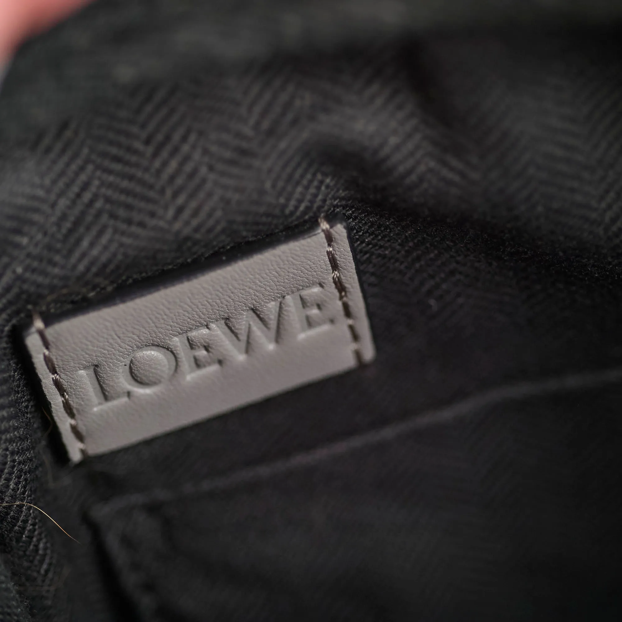 Loewe Military Messenger Crossbody Bag Grey