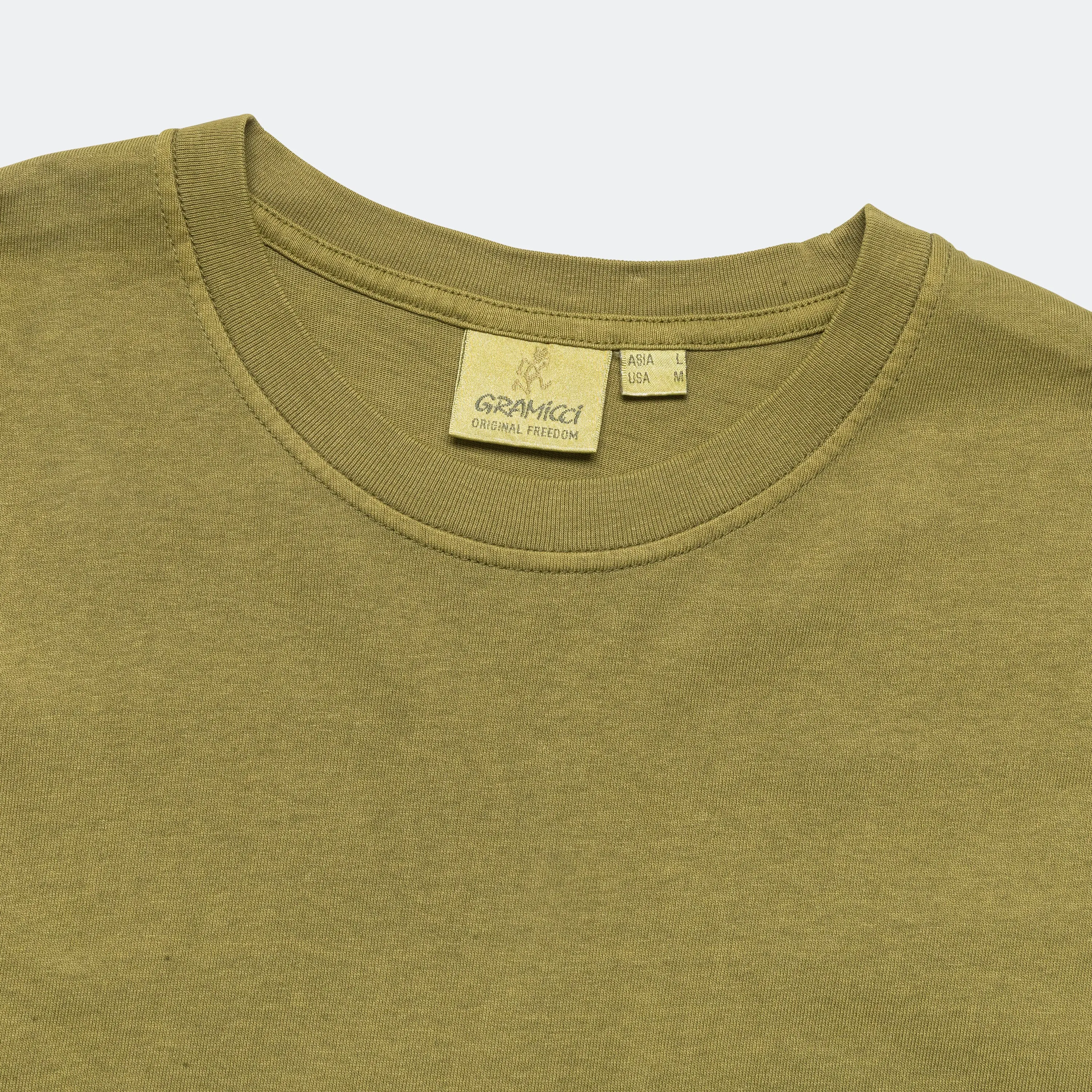 Long Sleeve Pocket Tee Pigment Dyed - Pistcahio