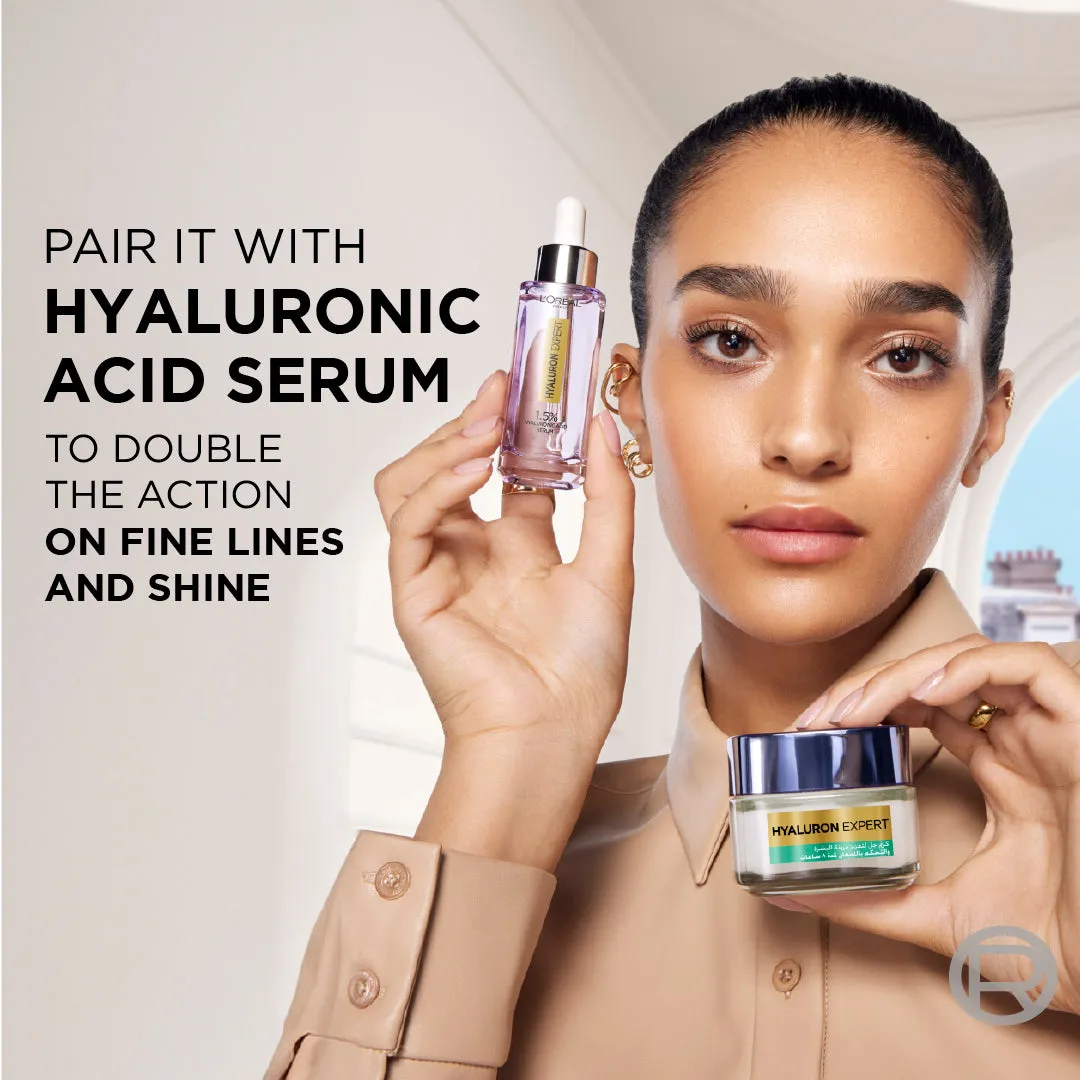 L'Or??al Paris Hyaluron Expert Moisturiser and Anti-Aging 8h Shine Control Replumping Gel -Cream