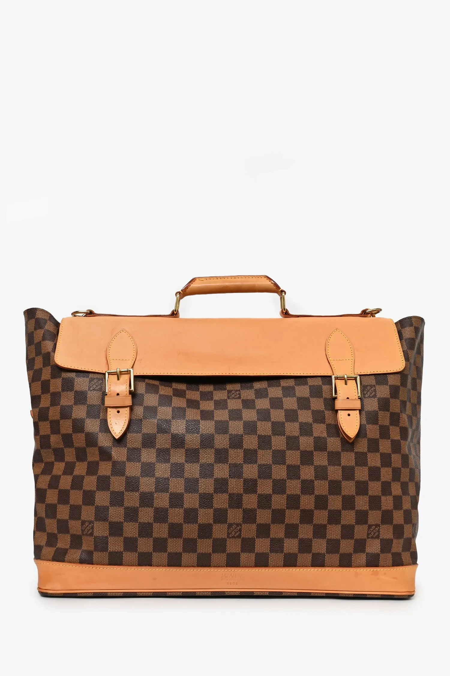 Louis Vuitton 1996 100th Anniversary Damier Ebene Leather Trimmed West-End GM Bag with Strap handbags bulk sale