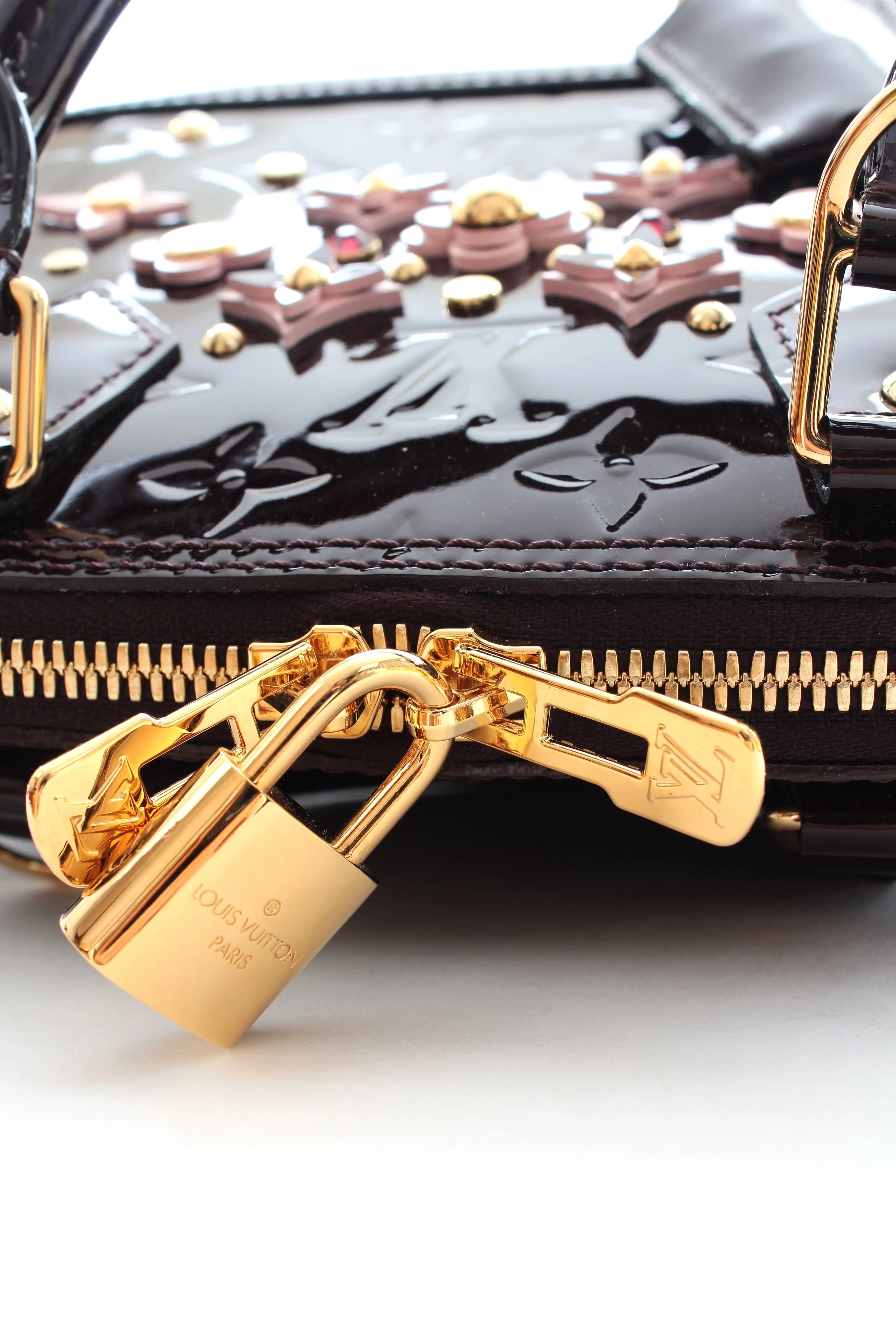 Louis Vuitton Alma BB Monogram Vernis Flower Bag - Limited Edition