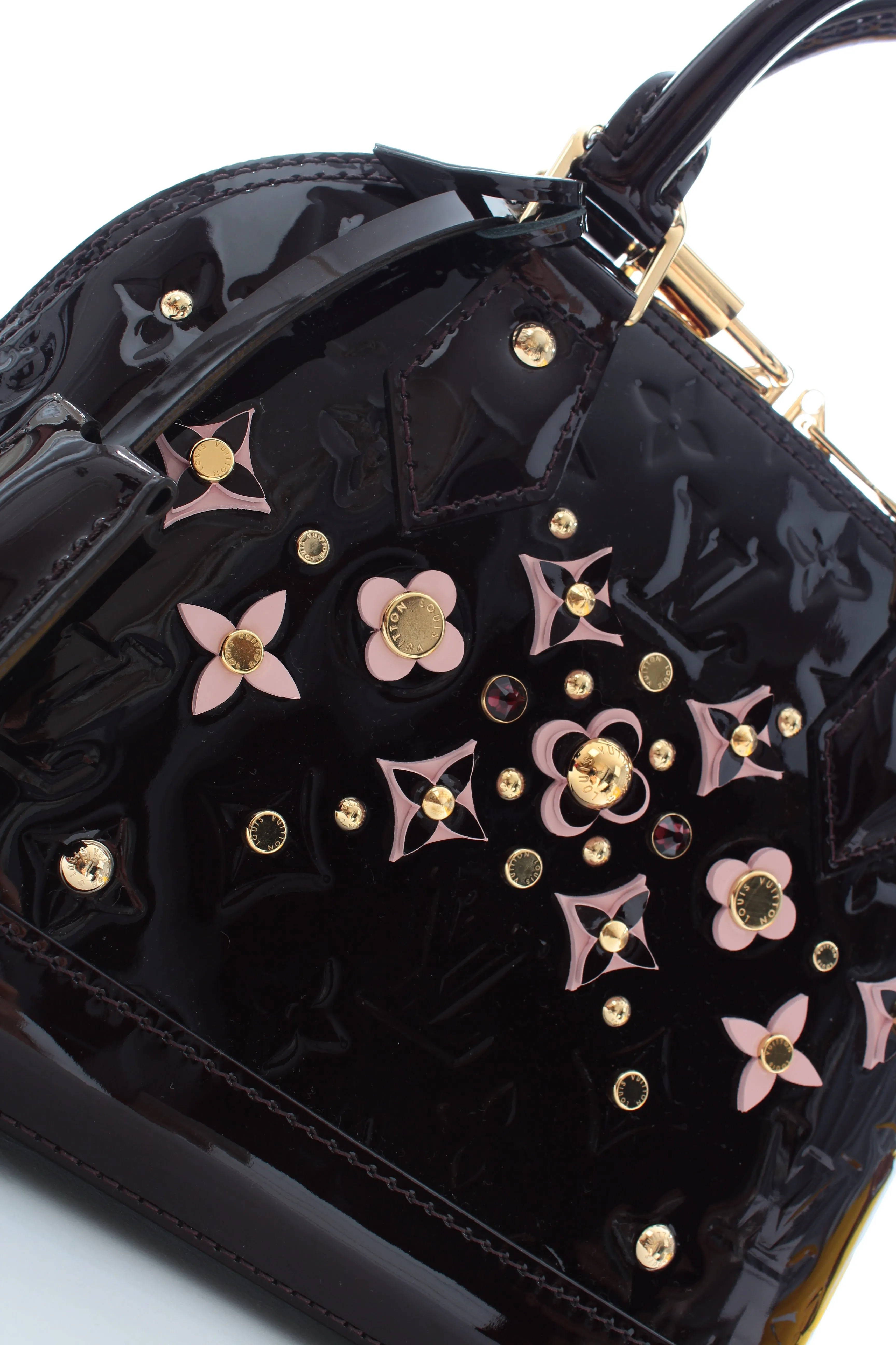 Louis Vuitton Alma BB Monogram Vernis Flower Bag - Limited Edition