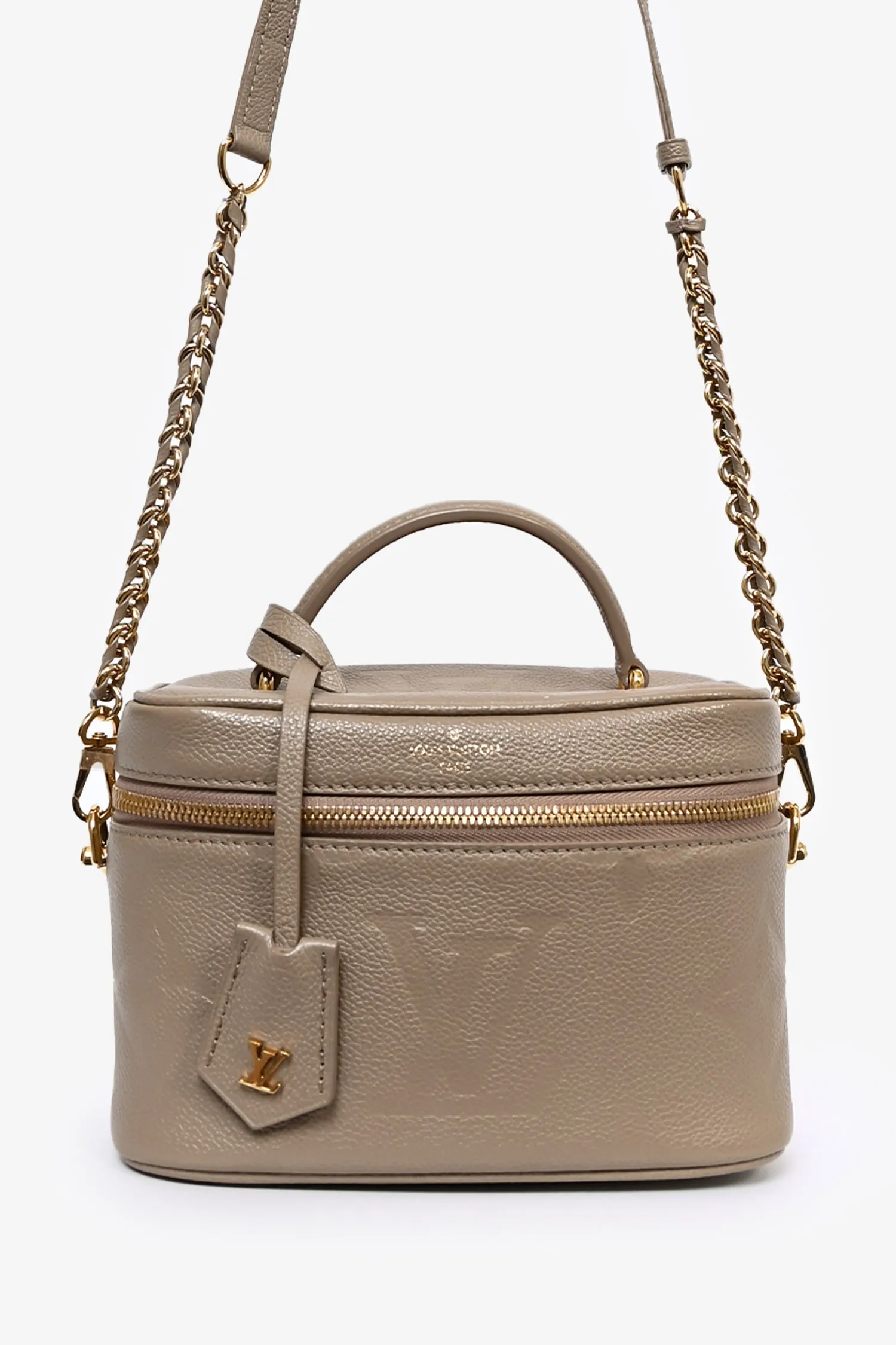 Louis Vuitton Beige Empreinte Monogram Giant Vanity PM with Chain Strap handbags bulk sale