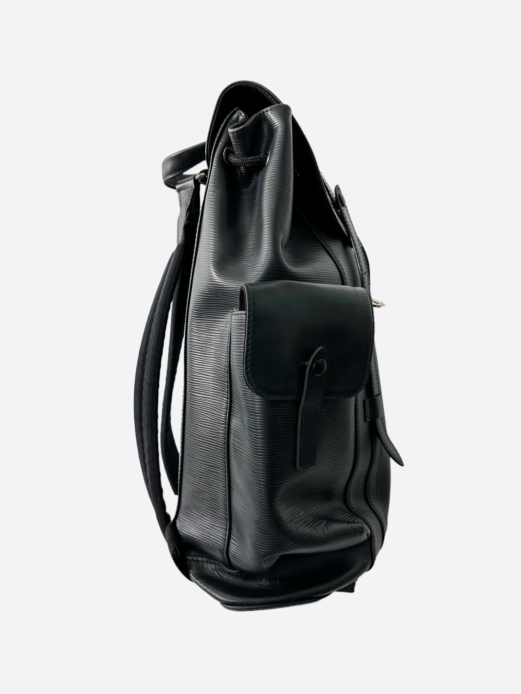 Louis Vuitton Black EPI Leather Christopher Backpack