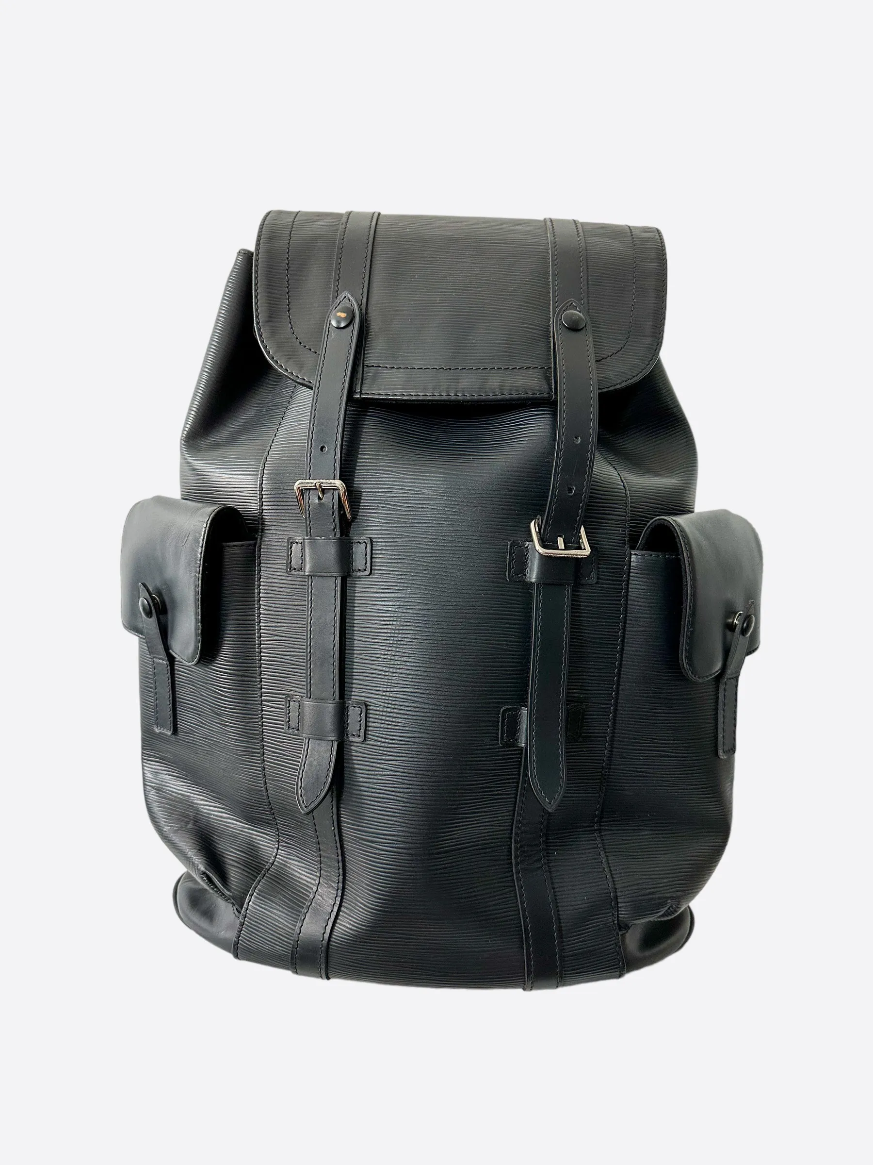 Louis Vuitton Black EPI Leather Christopher Backpack
