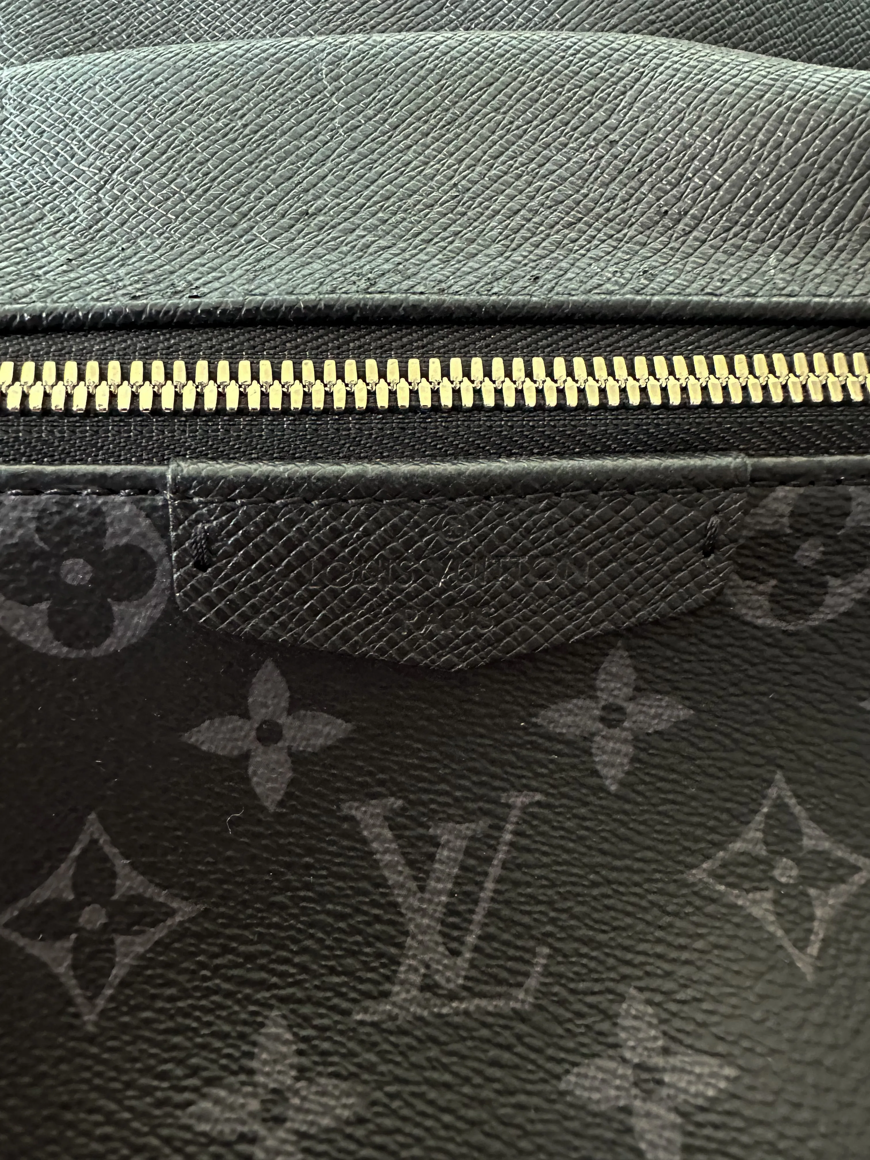 Louis Vuitton Black Leather Monogram Discovery Backpack