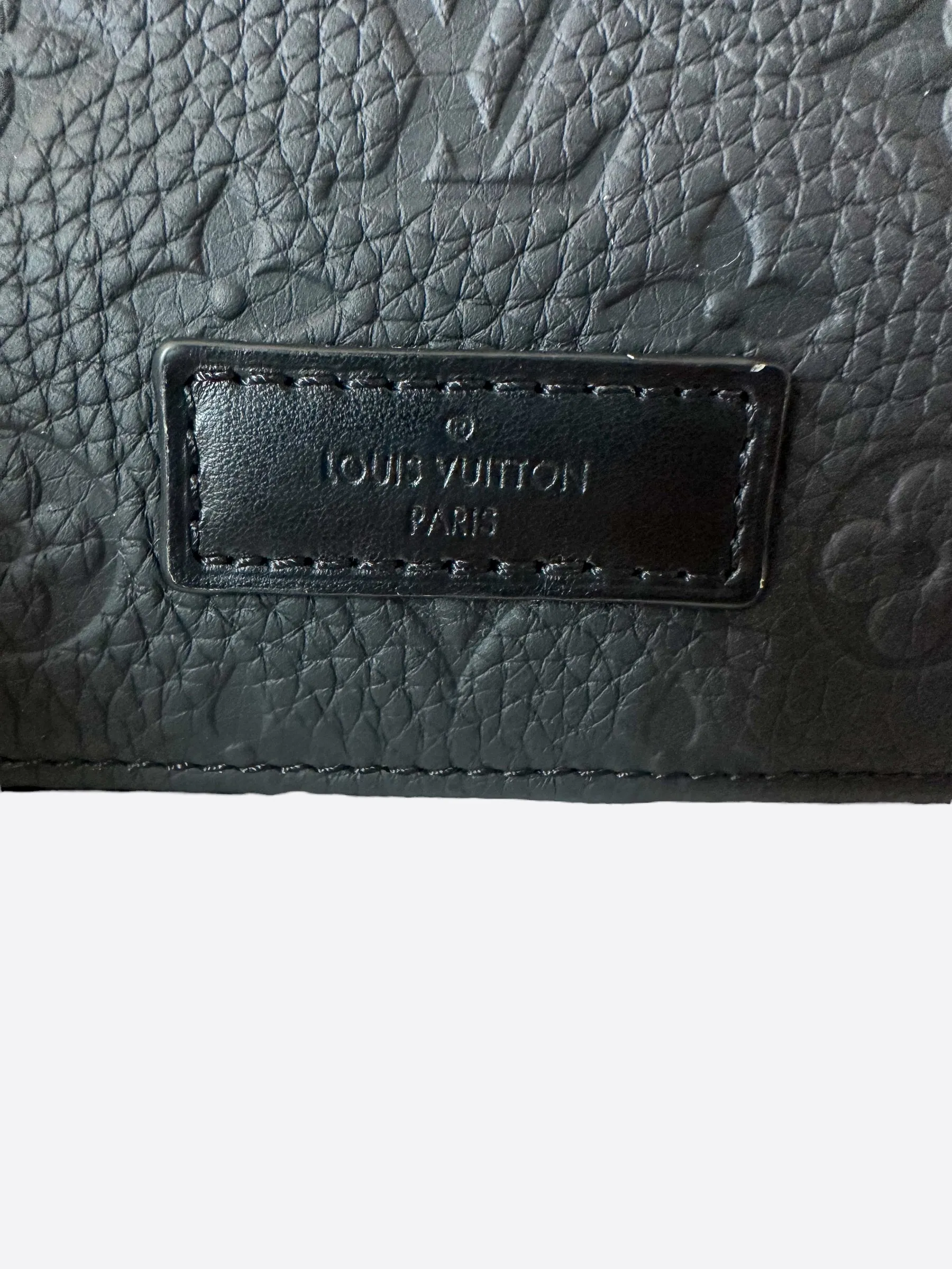 Louis Vuitton Black Monogram Taurillon Soft Trunk Backpack