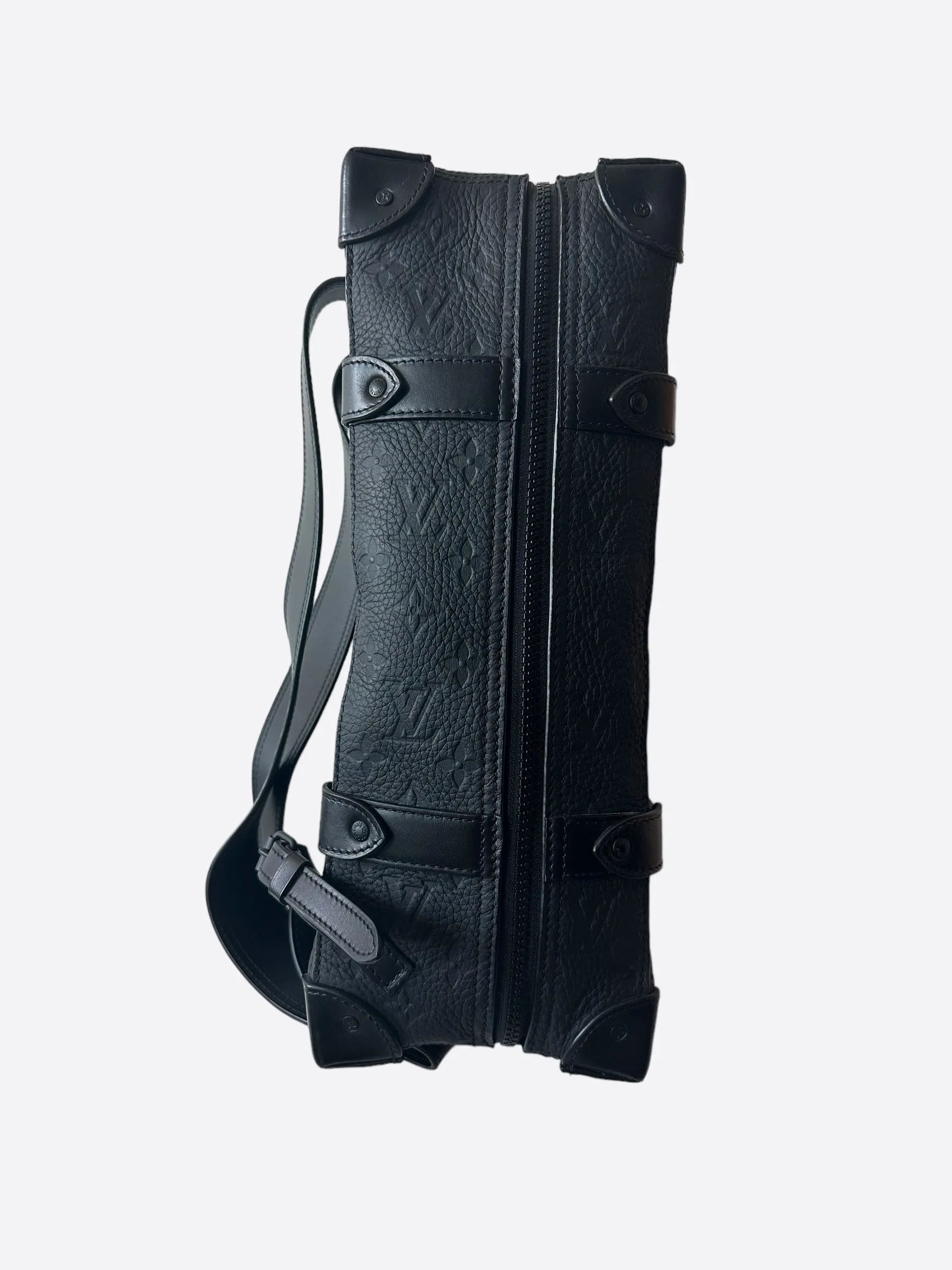 Louis Vuitton Black Monogram Taurillon Soft Trunk Backpack