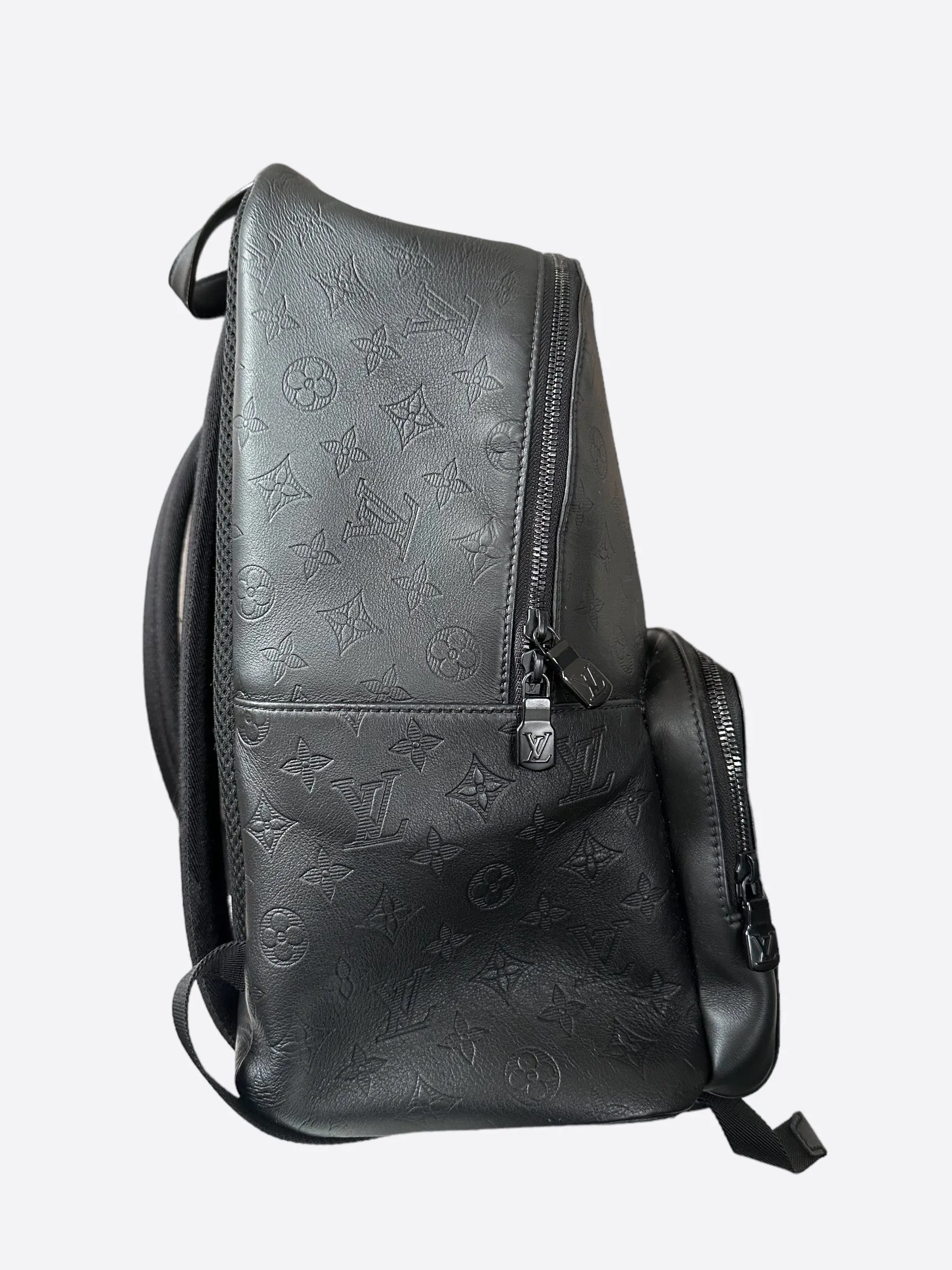 Louis Vuitton Black Shadow Monogram Racer Backpack