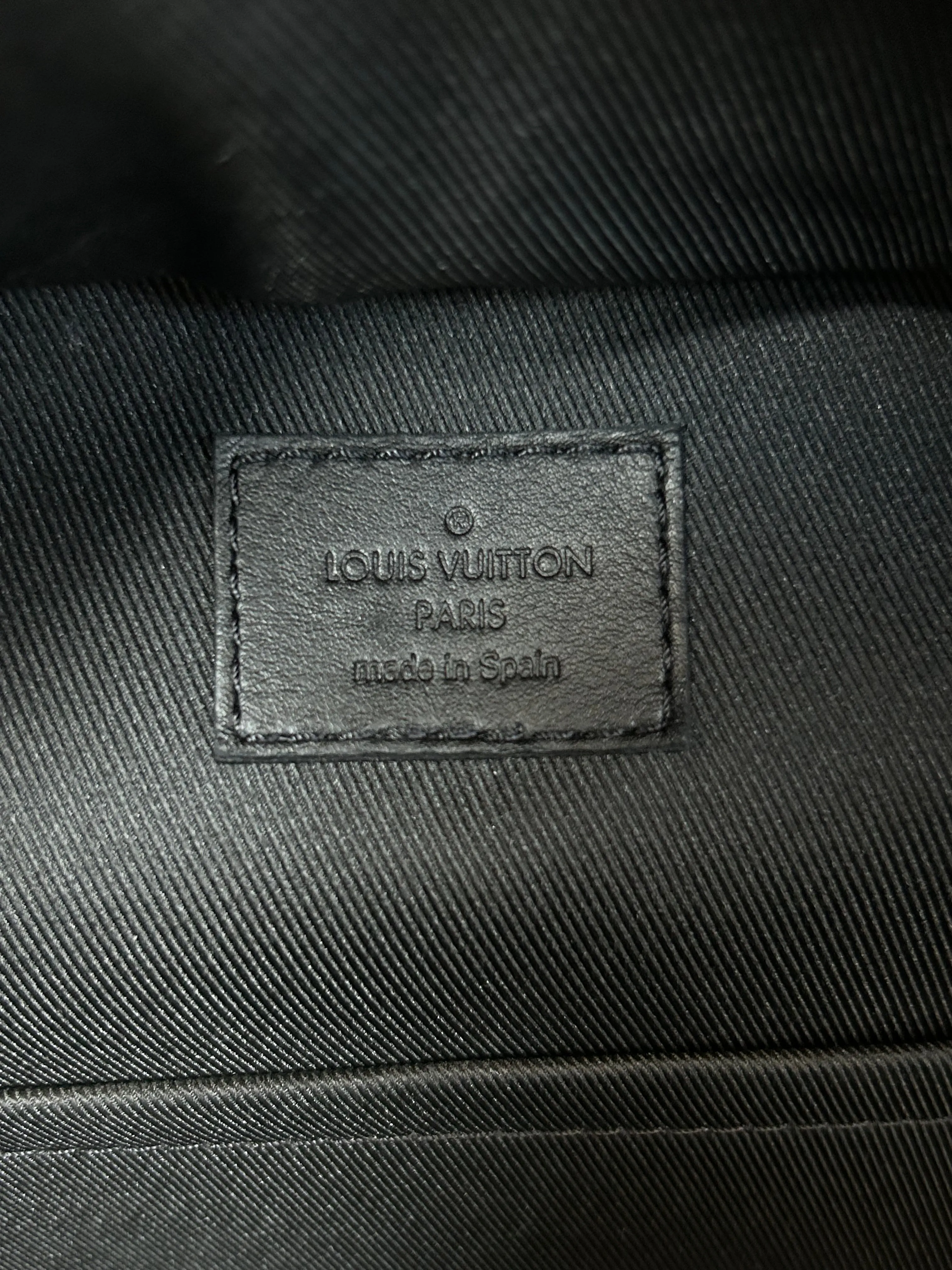 Louis Vuitton Black Shadow Monogram Racer Backpack