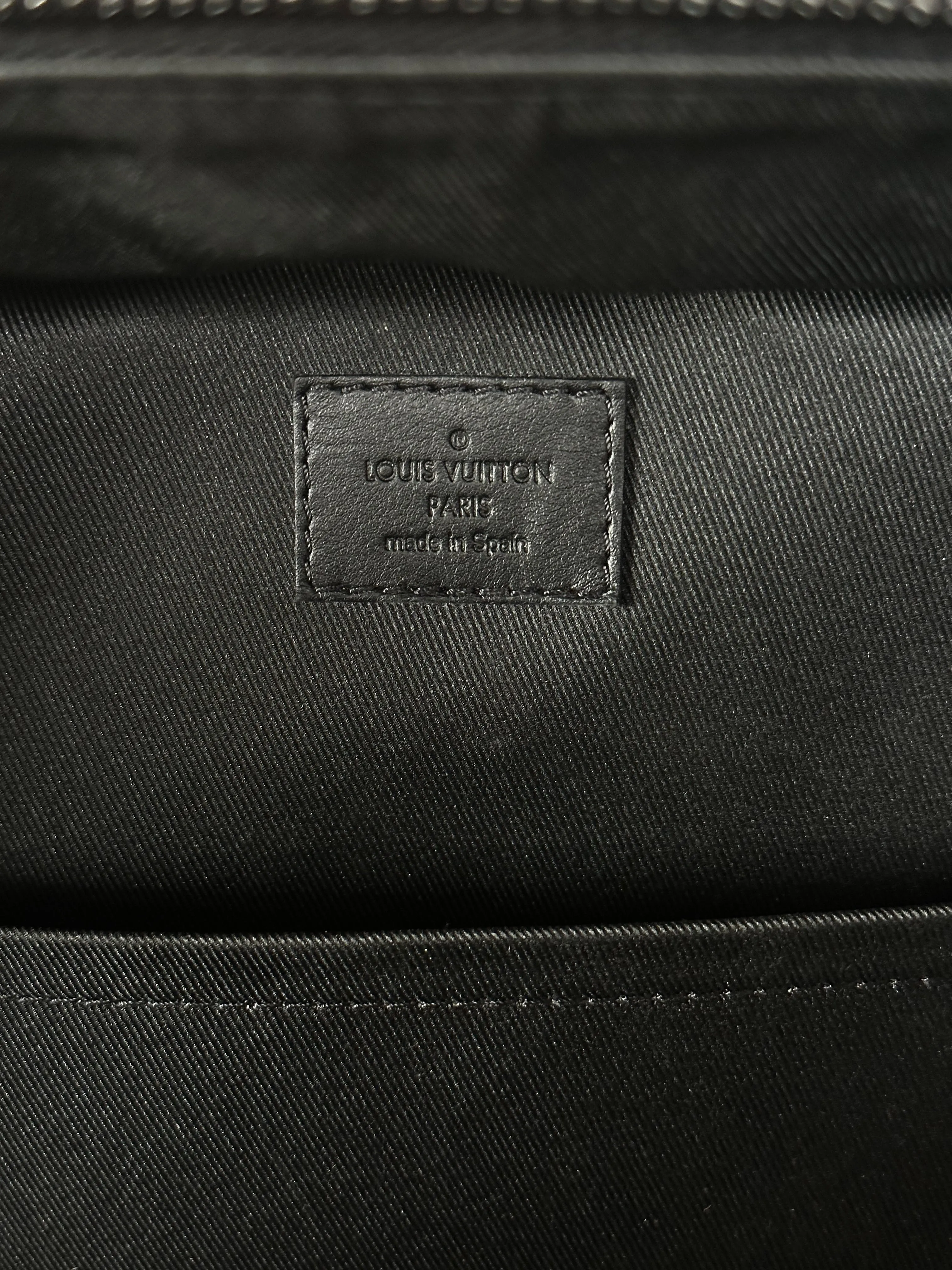 Louis Vuitton Black Shadow Monogram Racer Backpack