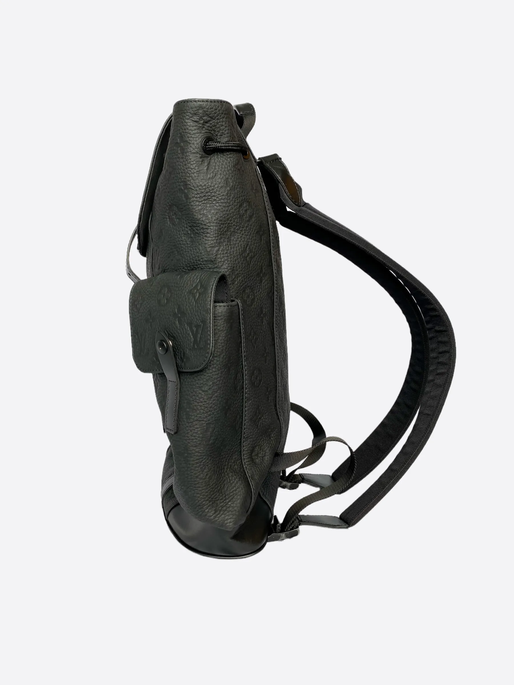 Louis Vuitton Black Taurillon Monogram Christopher Backpack