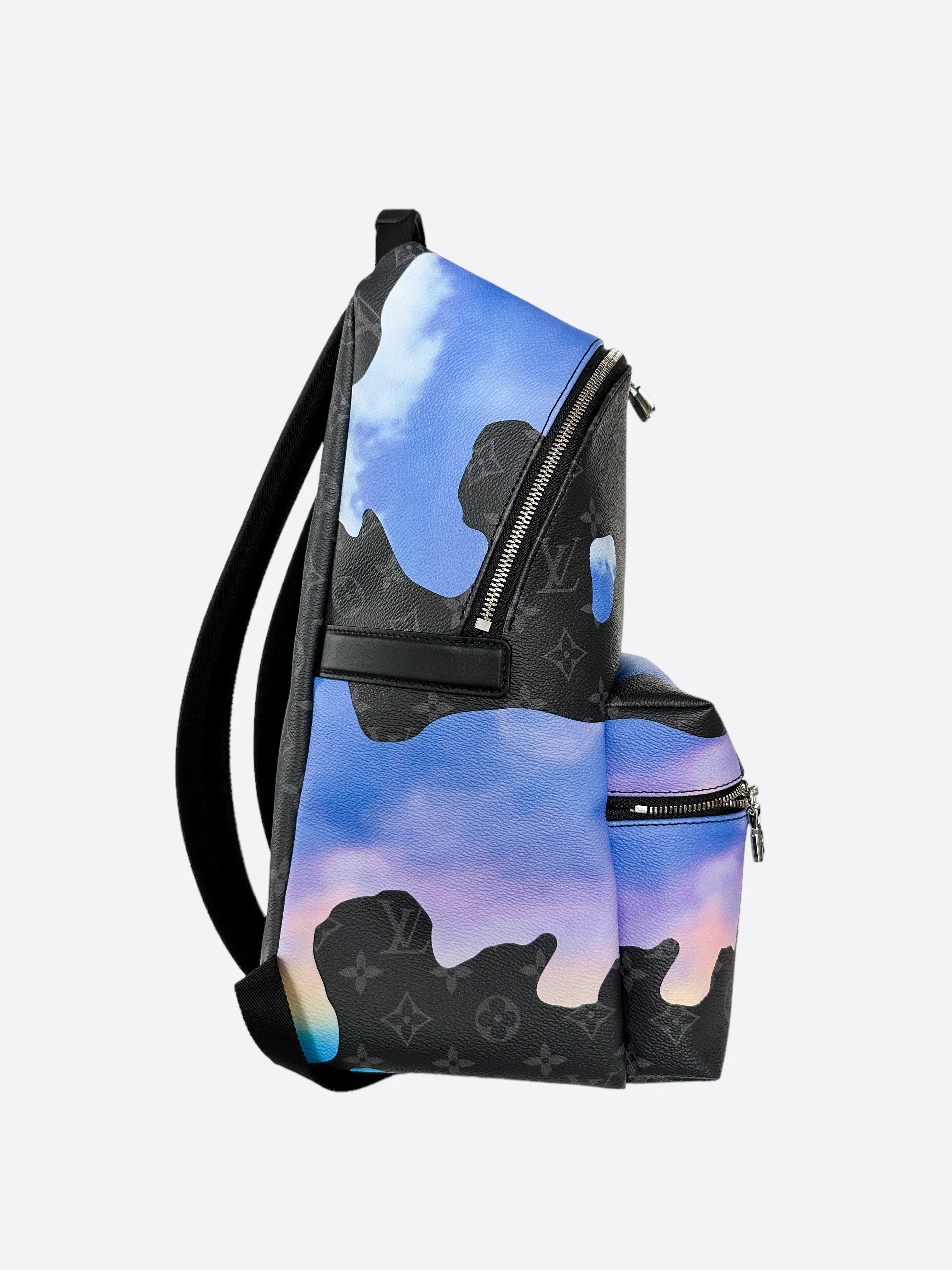 Louis Vuitton Blue Monogram Eclipse Online Exclusive Discovery Backpack