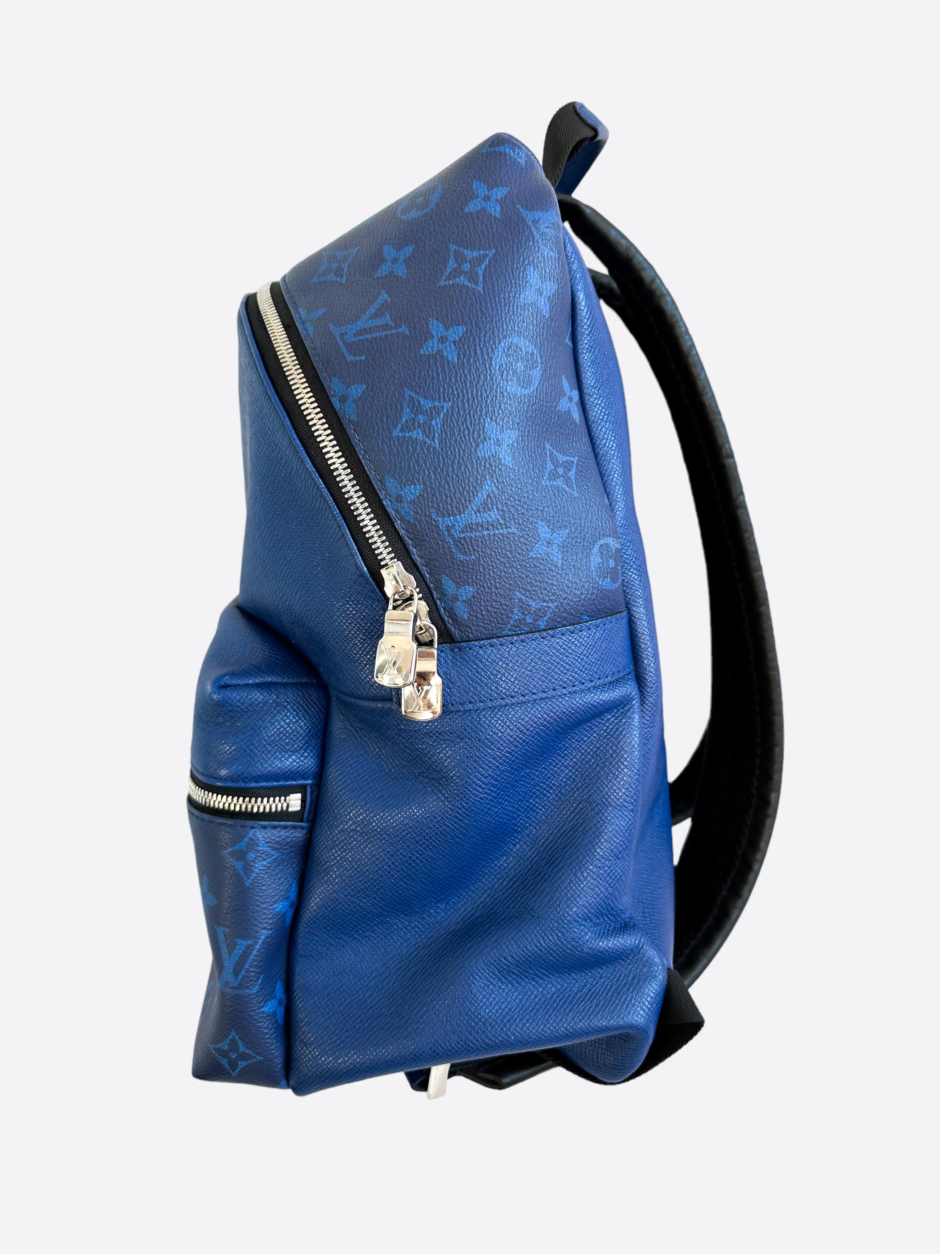 Louis Vuitton Blue Taigarama Monogram Discovery Backpack