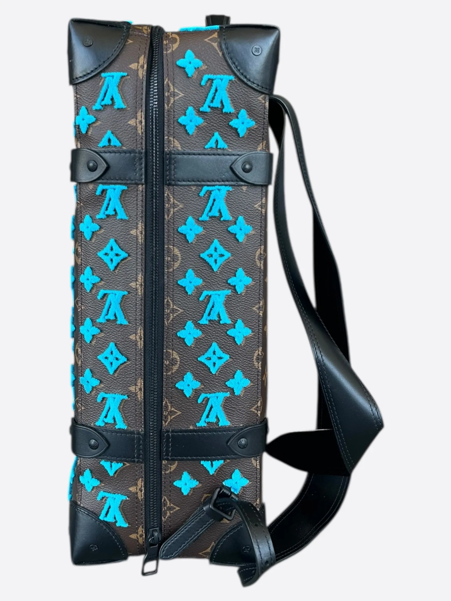 Louis Vuitton Brown & Blue Monogram Tuffetage Backpack