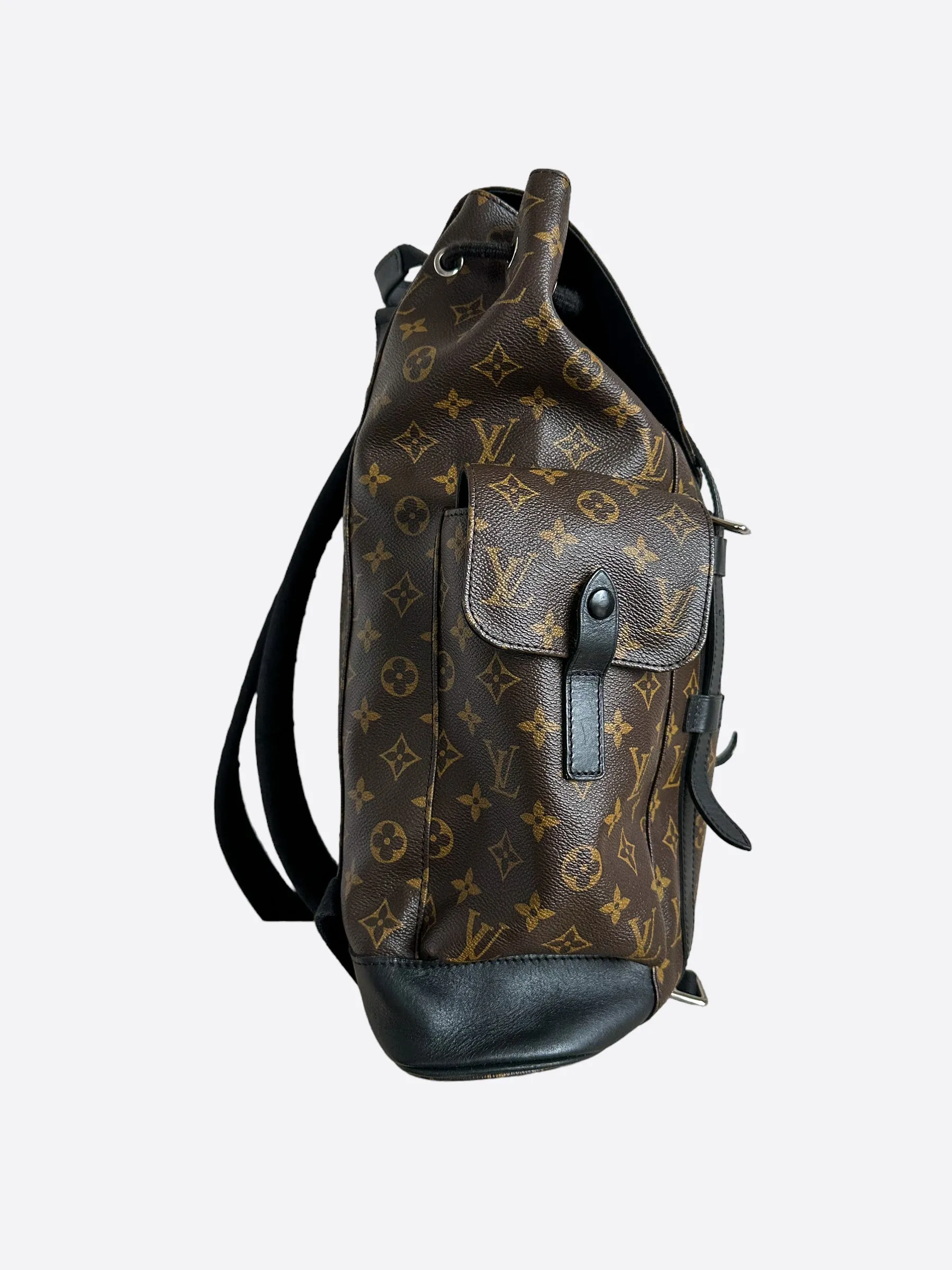 Louis Vuitton Brown Macassar Monogram Christopher Backpack