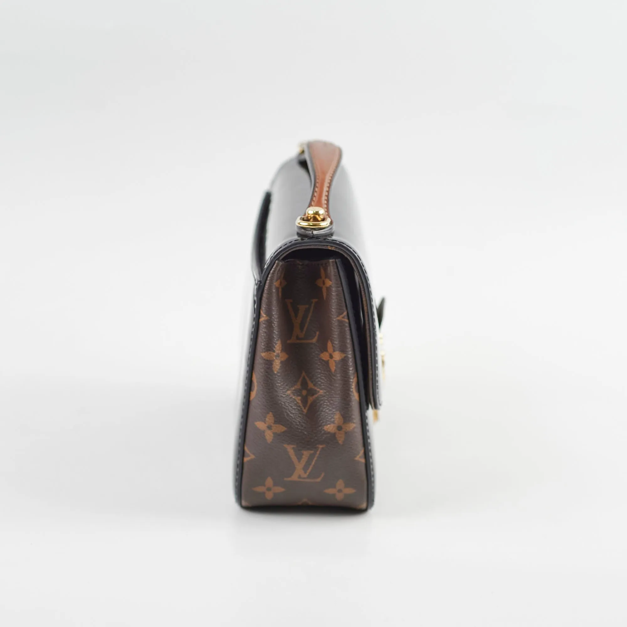 Louis Vuitton Cherrywood Monogram Patent Bag Black