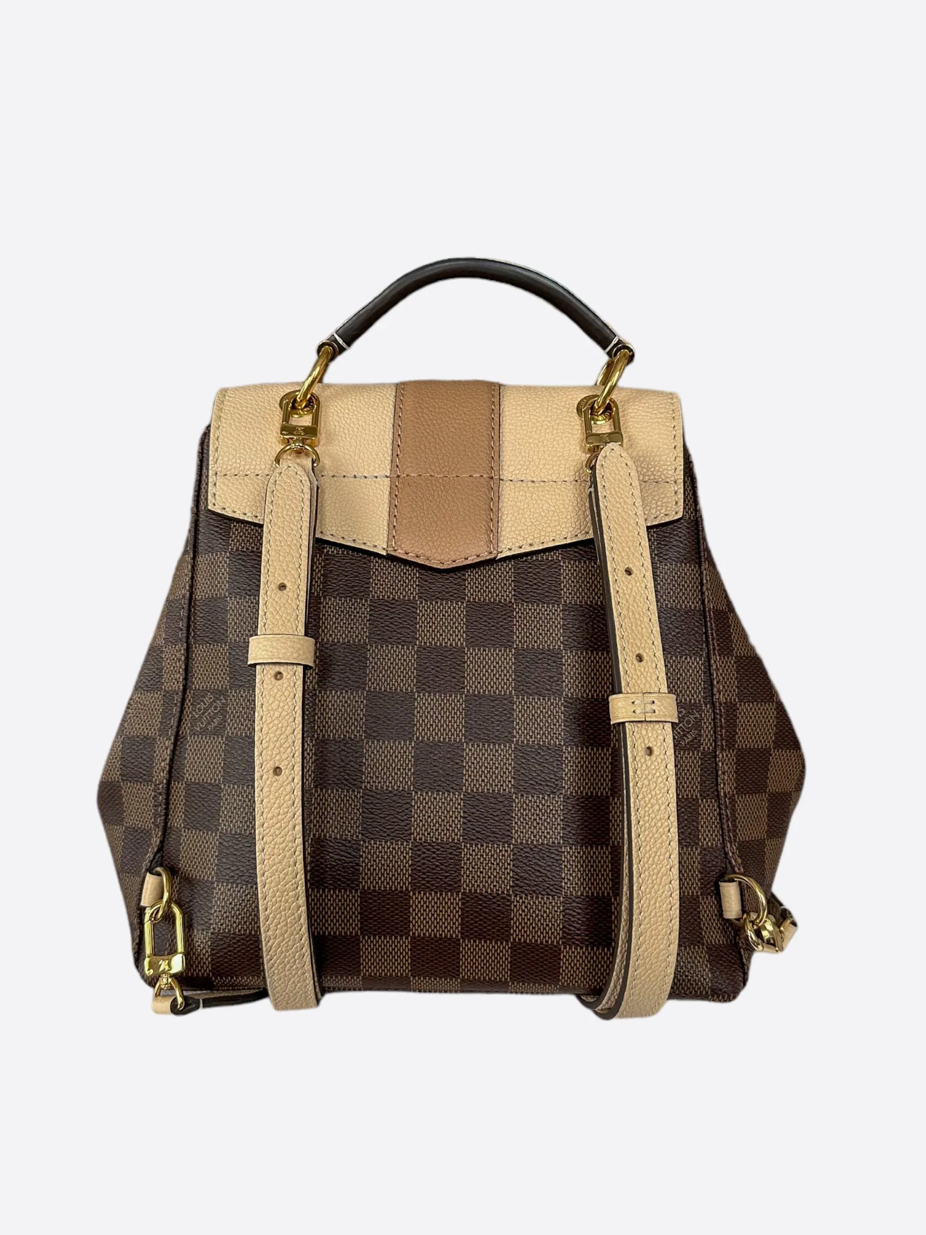 Louis Vuitton Damier Ebene & Cream Clapton Backpack