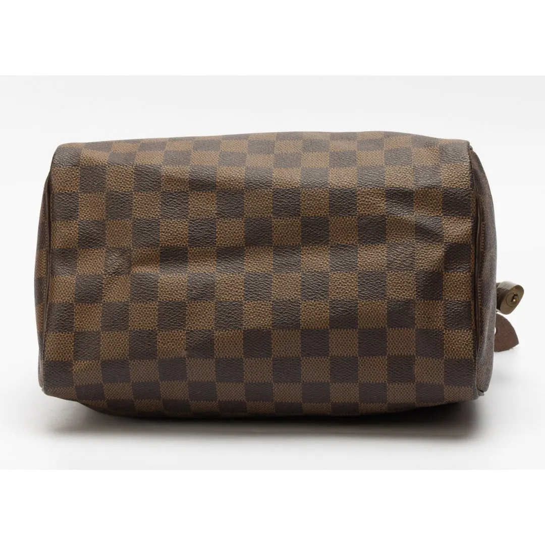 Louis Vuitton Damier Ebene Canvas Speedy 25 Bag