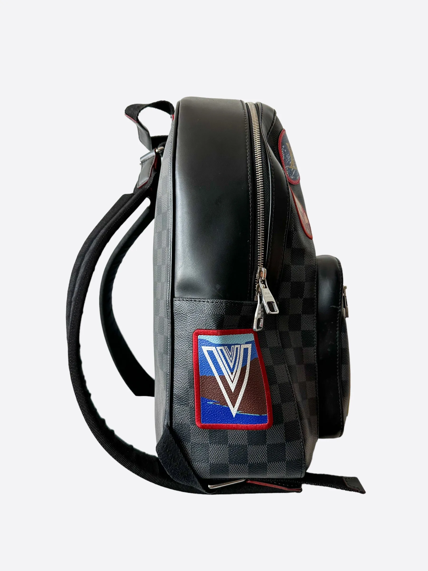 Louis Vuitton Damier Graphite Alps Patches Josh Backpack