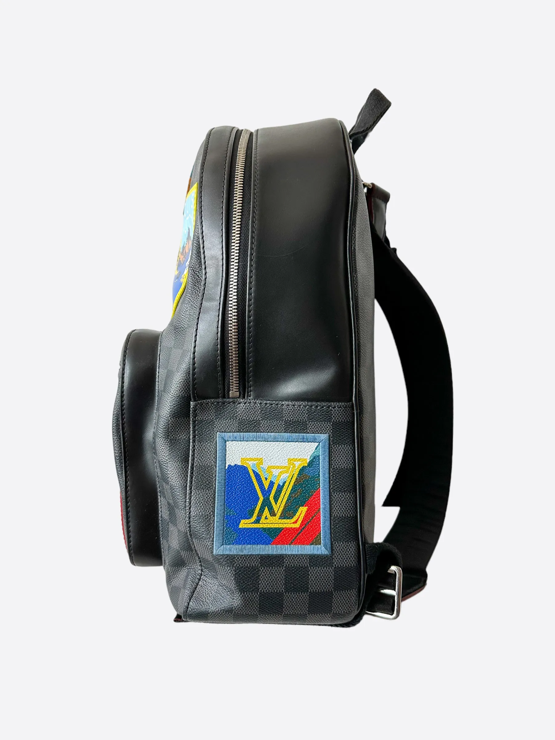 Louis Vuitton Damier Graphite Alps Patches Josh Backpack