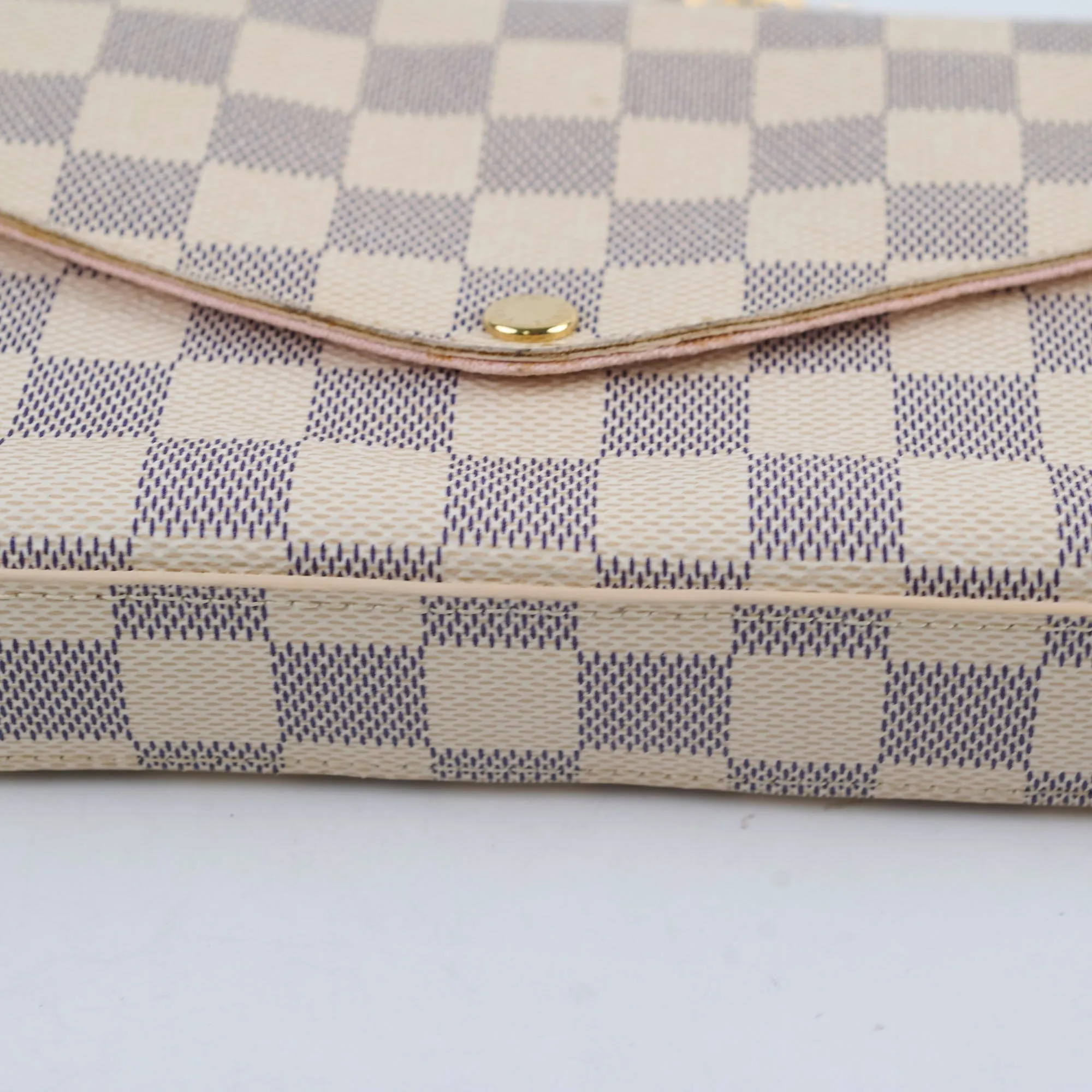 Louis Vuitton Felicie Crossbody clutch Damier Azur