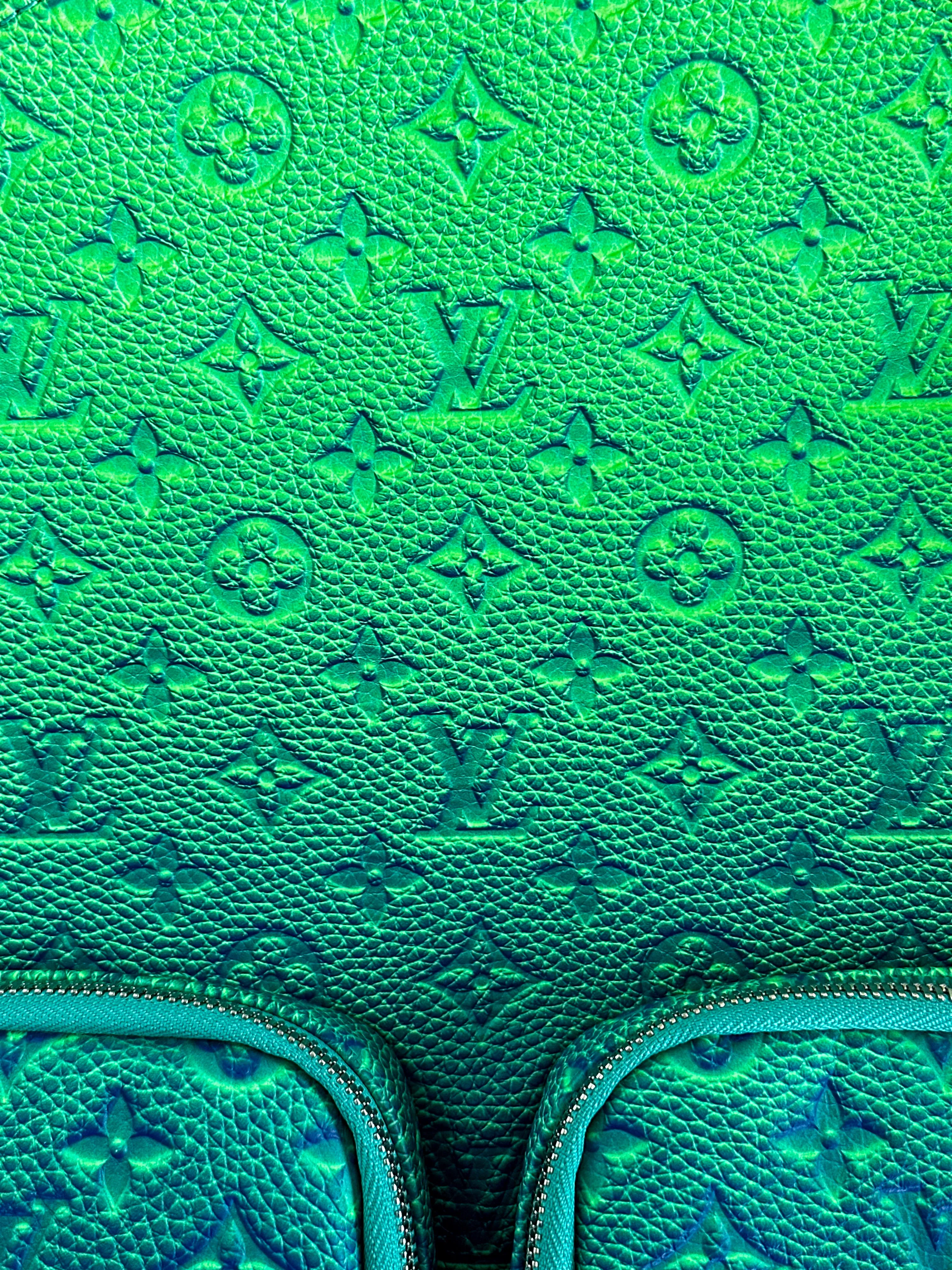 Louis Vuitton Green Taurillon Illusion Monogram Backpack