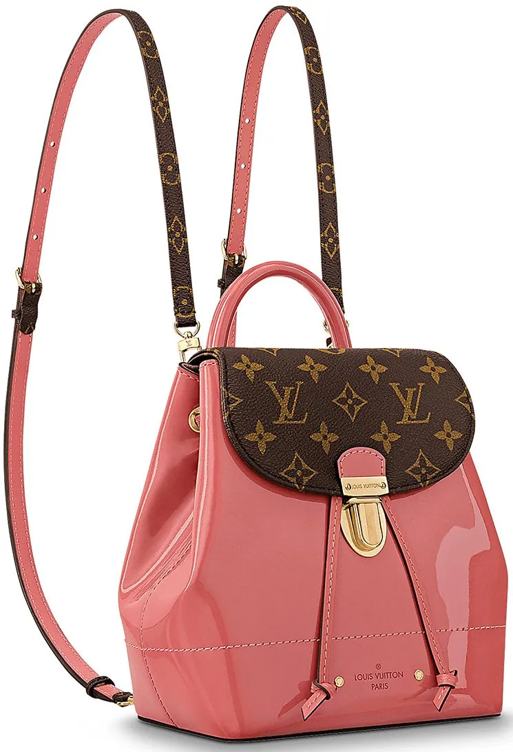 Louis Vuitton Hot Springs Patent Vernis and Monogram Canvas Backpack