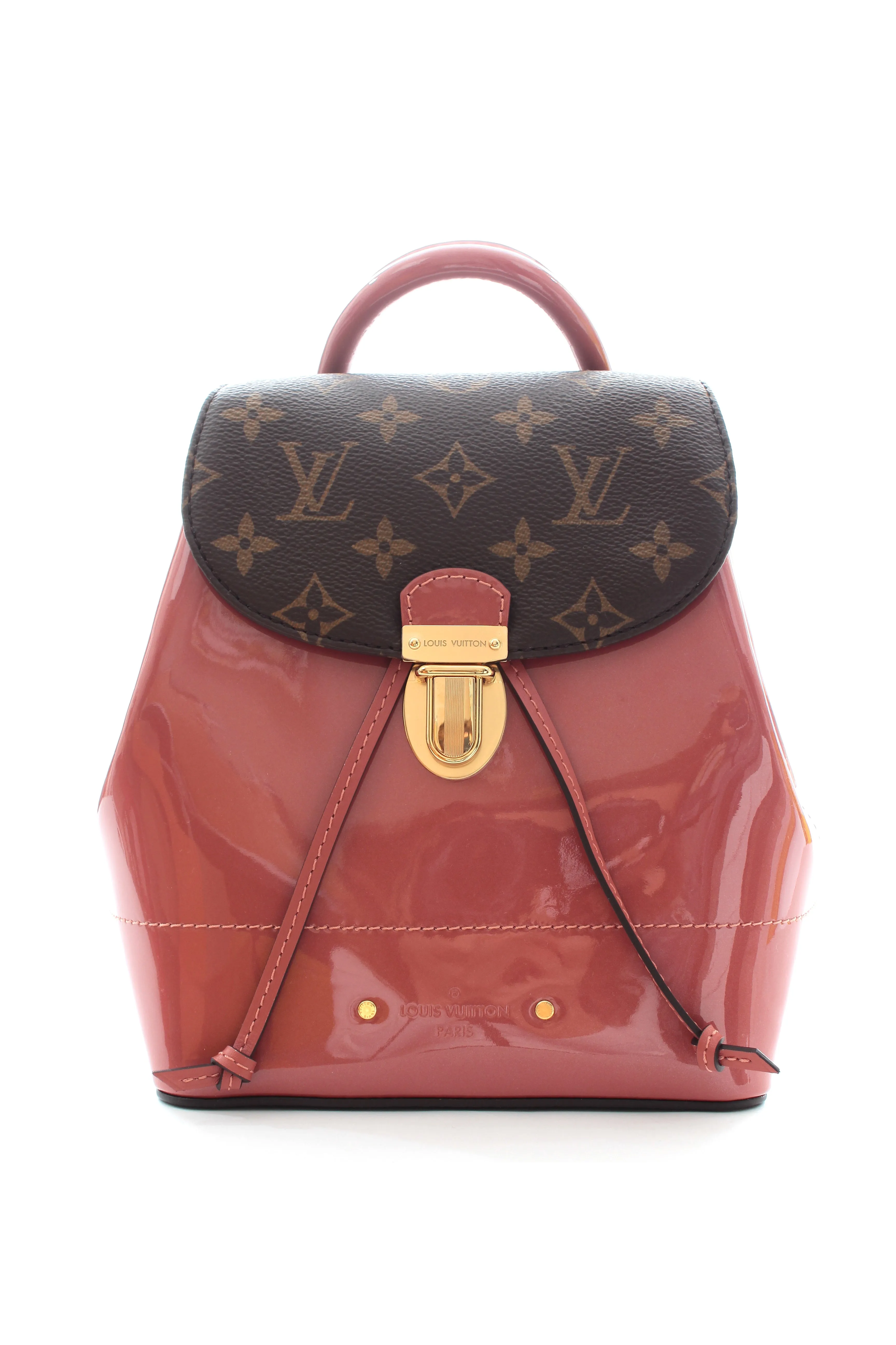 Louis Vuitton Hot Springs Patent Vernis and Monogram Canvas Backpack