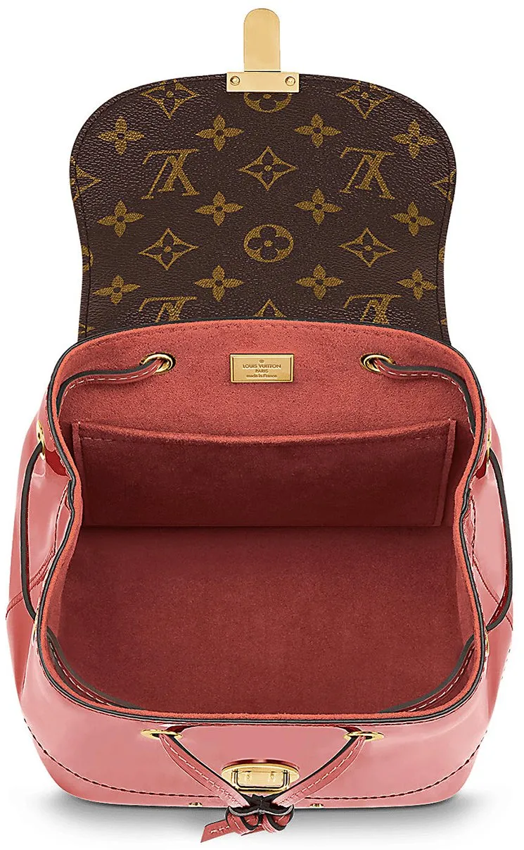 Louis Vuitton Hot Springs Patent Vernis and Monogram Canvas Backpack