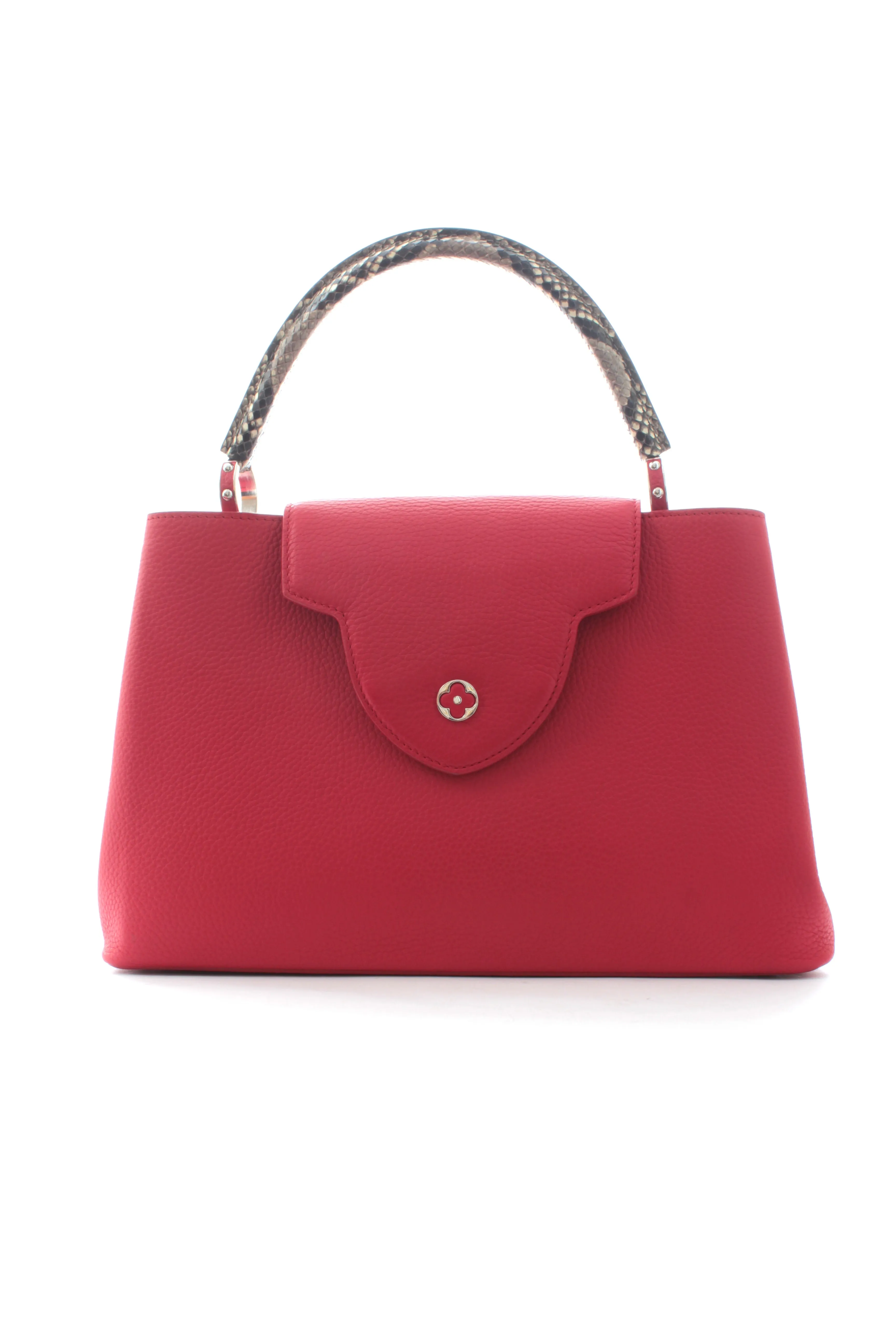 Louis Vuitton Limited Edition Capucines MM Leather and Python Bag
