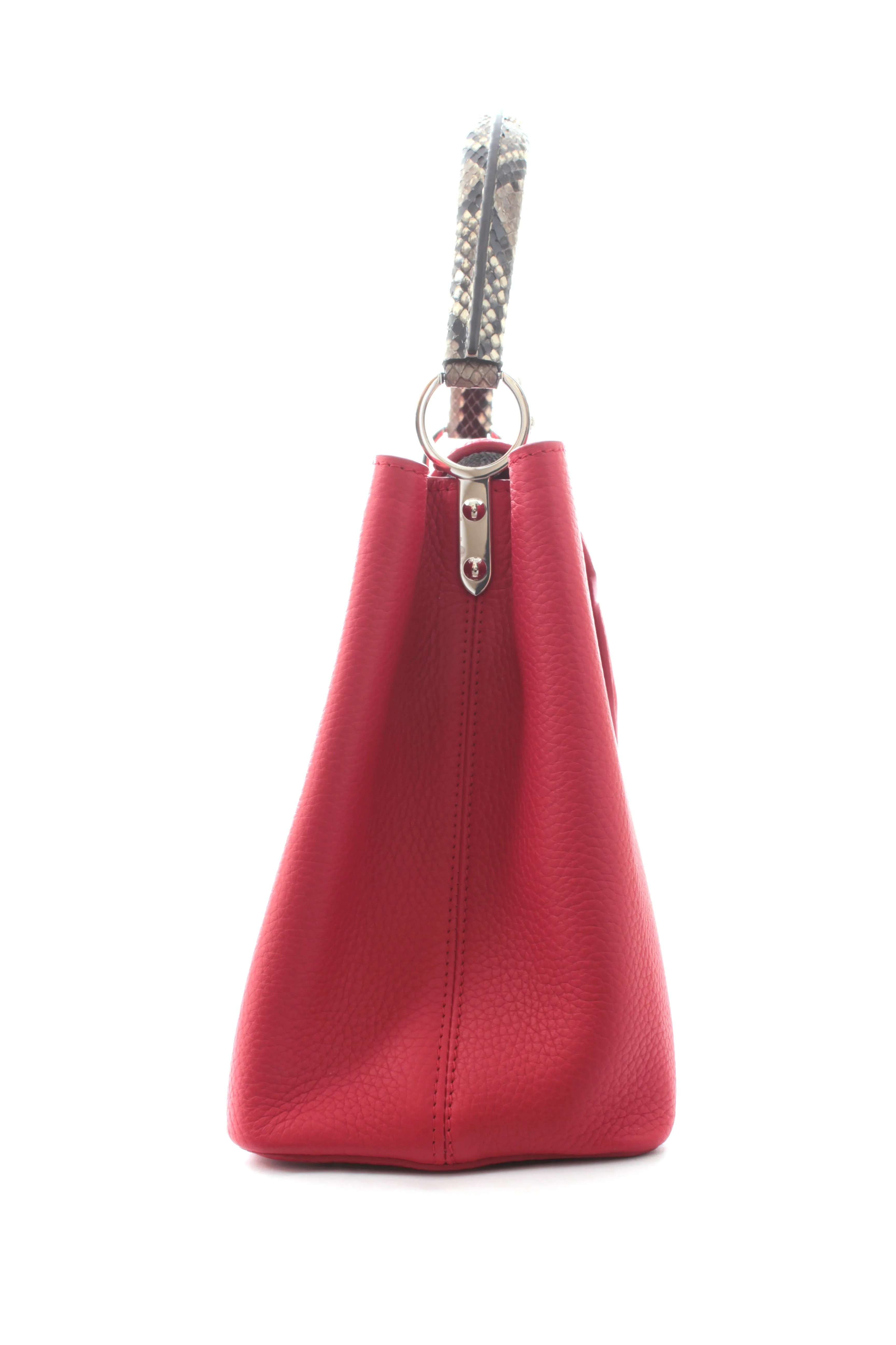 Louis Vuitton Limited Edition Capucines MM Leather and Python Bag